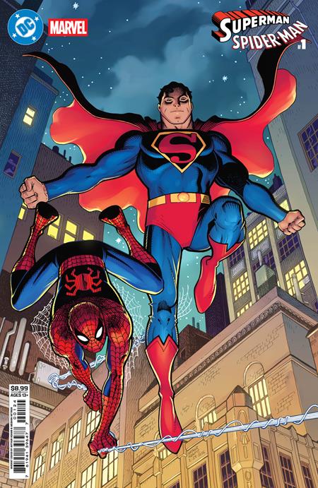 DC MARVEL SUPERMAN SPIDER-MAN #1 (ONE SHOT) CVR L ARTHUR ADAMS CARD ST