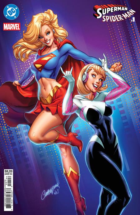 DC MARVEL SUPERMAN SPIDER-MAN #1 (ONE SHOT) CVR N J SCOTT CAMPBELL CAR