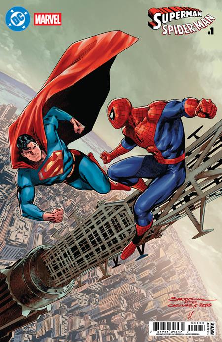 DC MARVEL SUPERMAN SPIDER-MAN #1 (ONE SHOT) CVR S RAFA SANDOVAL CARD S