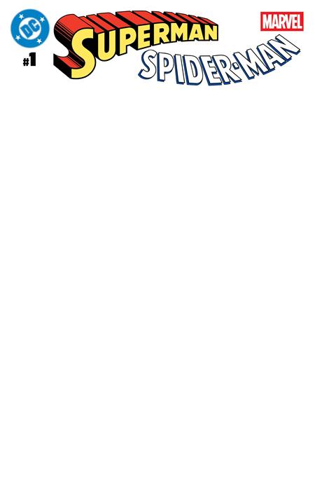 DC MARVEL SUPERMAN SPIDER-MAN #1 (ONE SHOT) CVR Z BLANK CARD STOCK VAR (03-25-26)