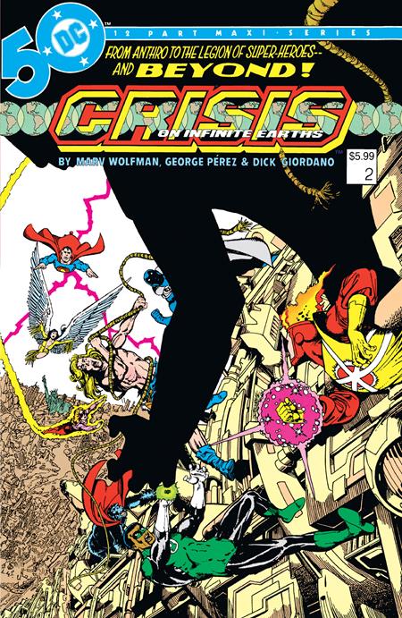 CRISIS ON INFINITE EARTHS #2 (OF 12) FACSIMILE EDITION CVR B GEORGE PEREZ FOIL VAR - 5-21-24