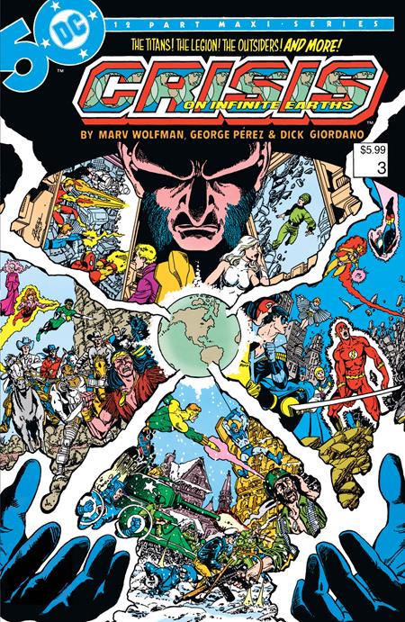 CRISIS ON INFINITE EARTHS #3 (OF 12) FACSIMILE EDITION CVR B GEORGE PEREZ FOIL VAR 06-18-24