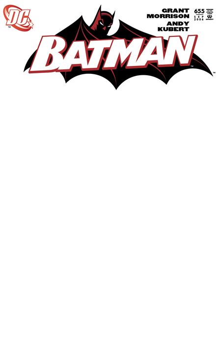BATMAN #655 FACSIMILE EDITION CVR D BLANK VAR -- [Expected In Stock Da