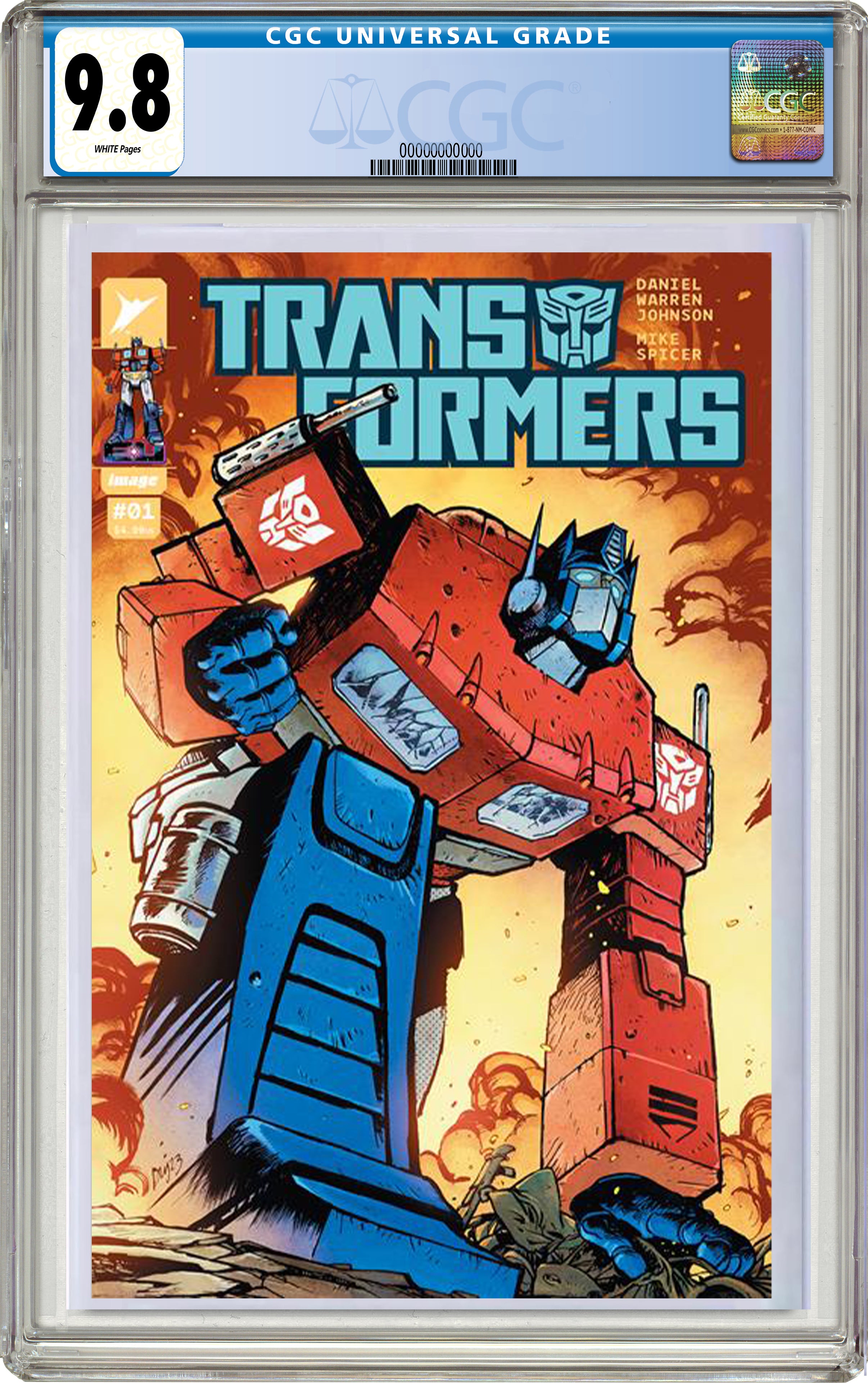 CGC 9.8 - TRANSFORMERS #1 CVR A DANIEL WARREN JOHNSON - 10/04/23