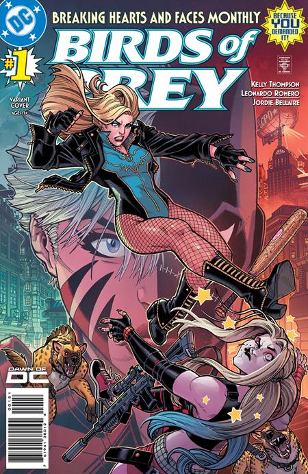 BIRDS OF PREY #1 CVR F INC 1:25 NICK BRADSHAW CARD STOCK VAR - 09/05/23