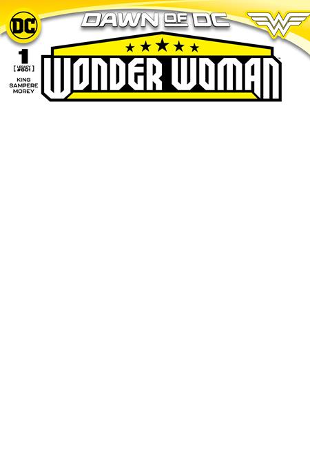 WONDER WOMAN #1 CVR E BLANK CARD STOCK VAR - 09/19/23