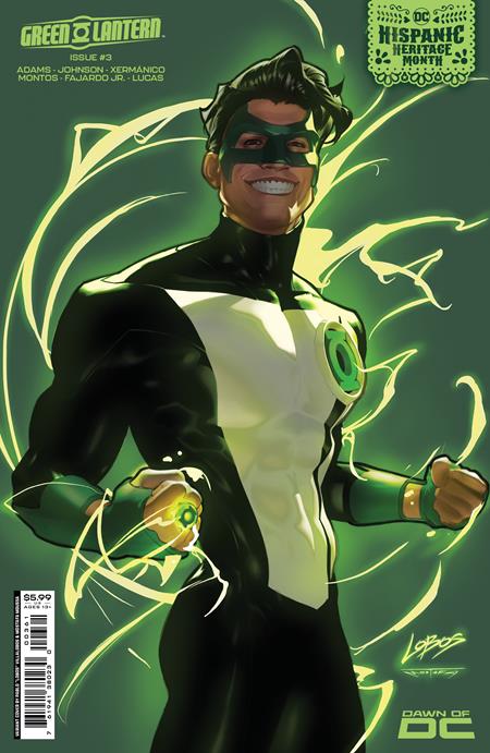 GREEN LANTERN #3 CVR D PABLO VILLALOBOS HISPANIC HERITAGE MONTH CARD STOCK VAR - 09/12/23