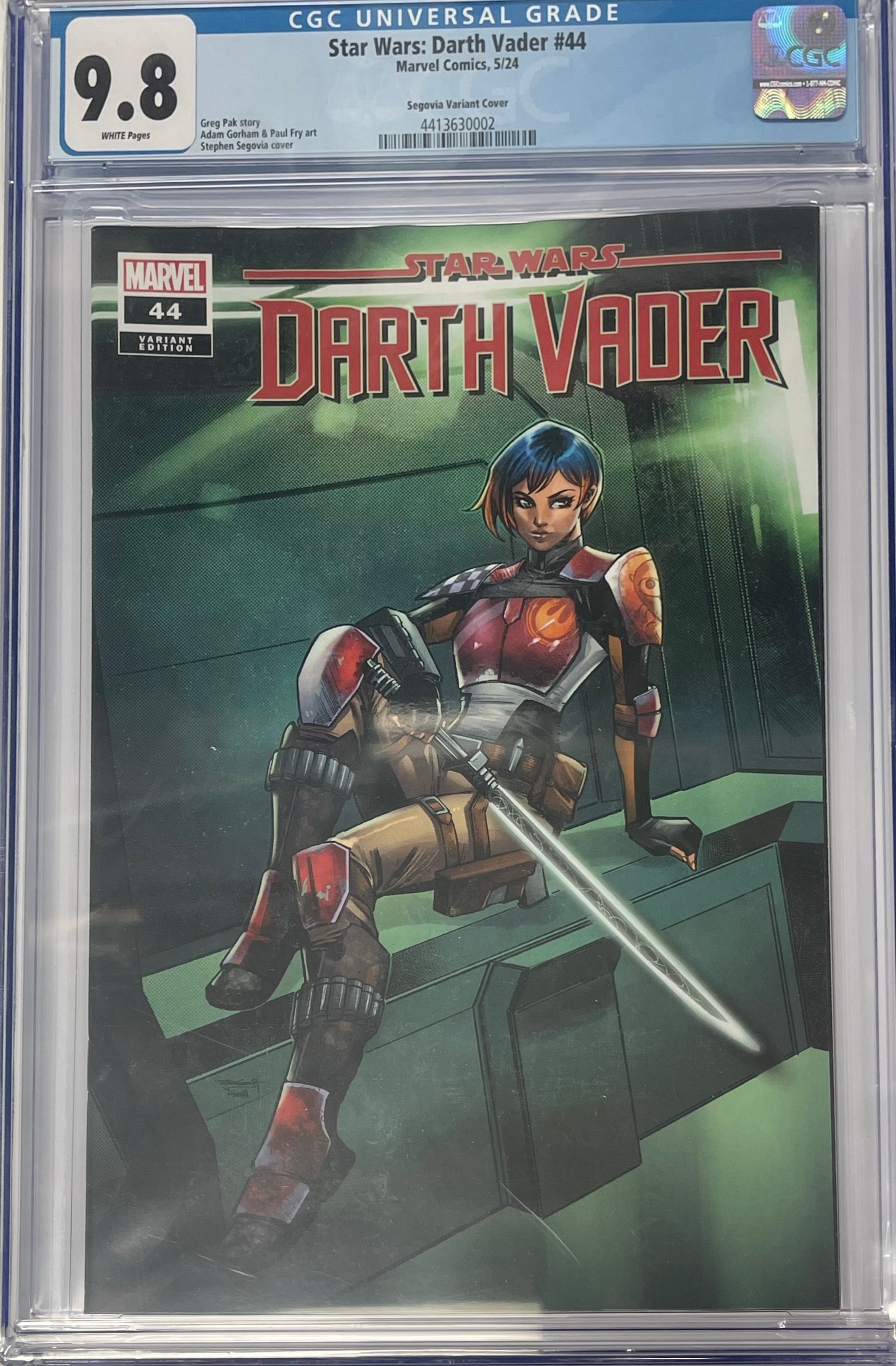 STAR WARS: DARTH VADER 44 STEPHEN SEGOVIA REBELS 10TH ANNIVERSARY LIMITED EDITION #3 OF 4 EXCLUSIVE SERIES CGC 9.8 (IN STOCK) C2