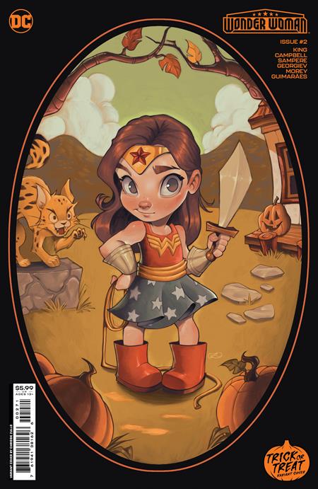 WONDER WOMAN #2 CVR G CHRISSIE ZULLO TRICK OR TREAT CARD STOCK VAR - 10/17/23