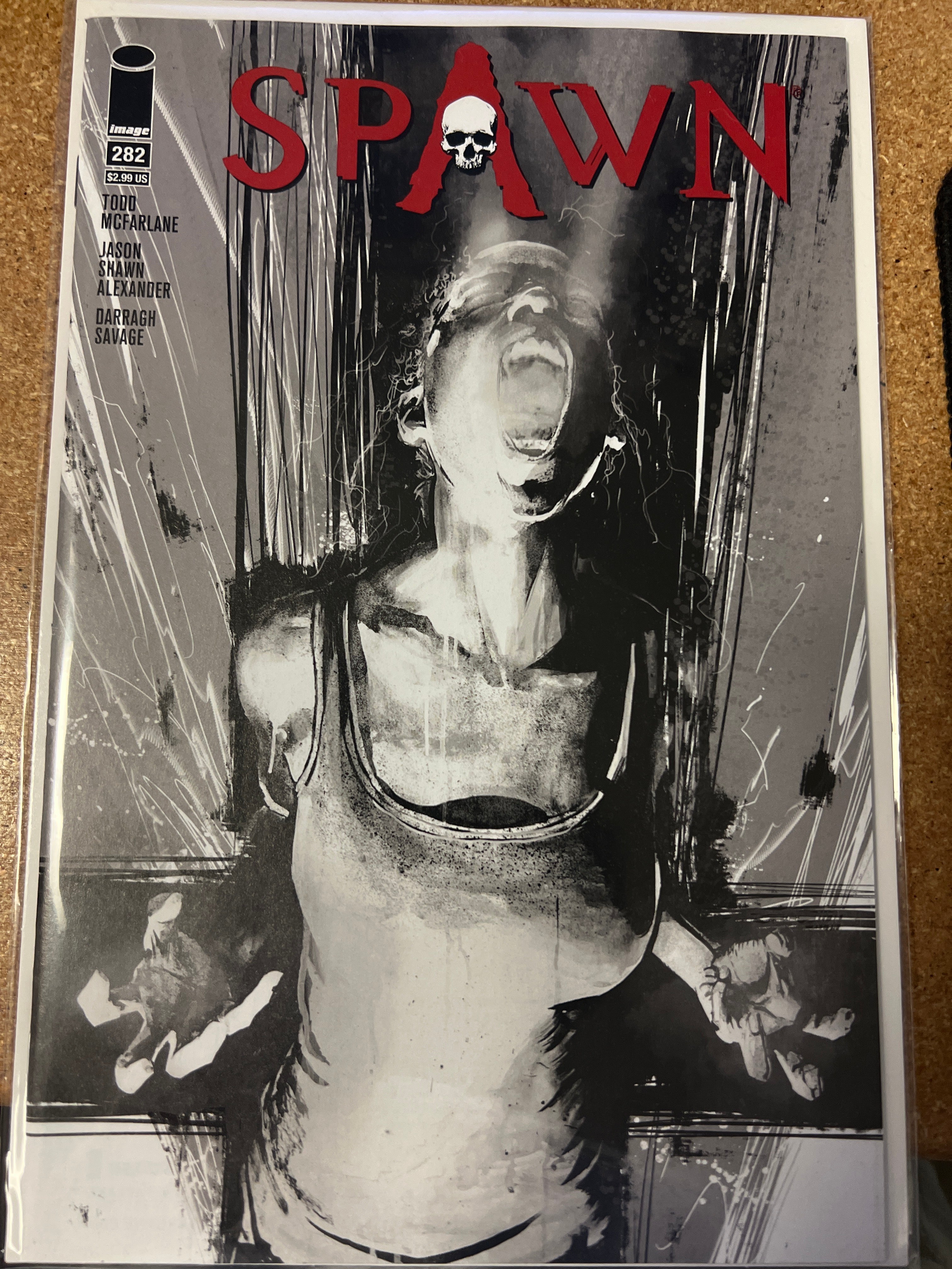 SPAWN #282 CVR B B&W ALEXANDER 01/31/18 RD (CB15)(CB16)