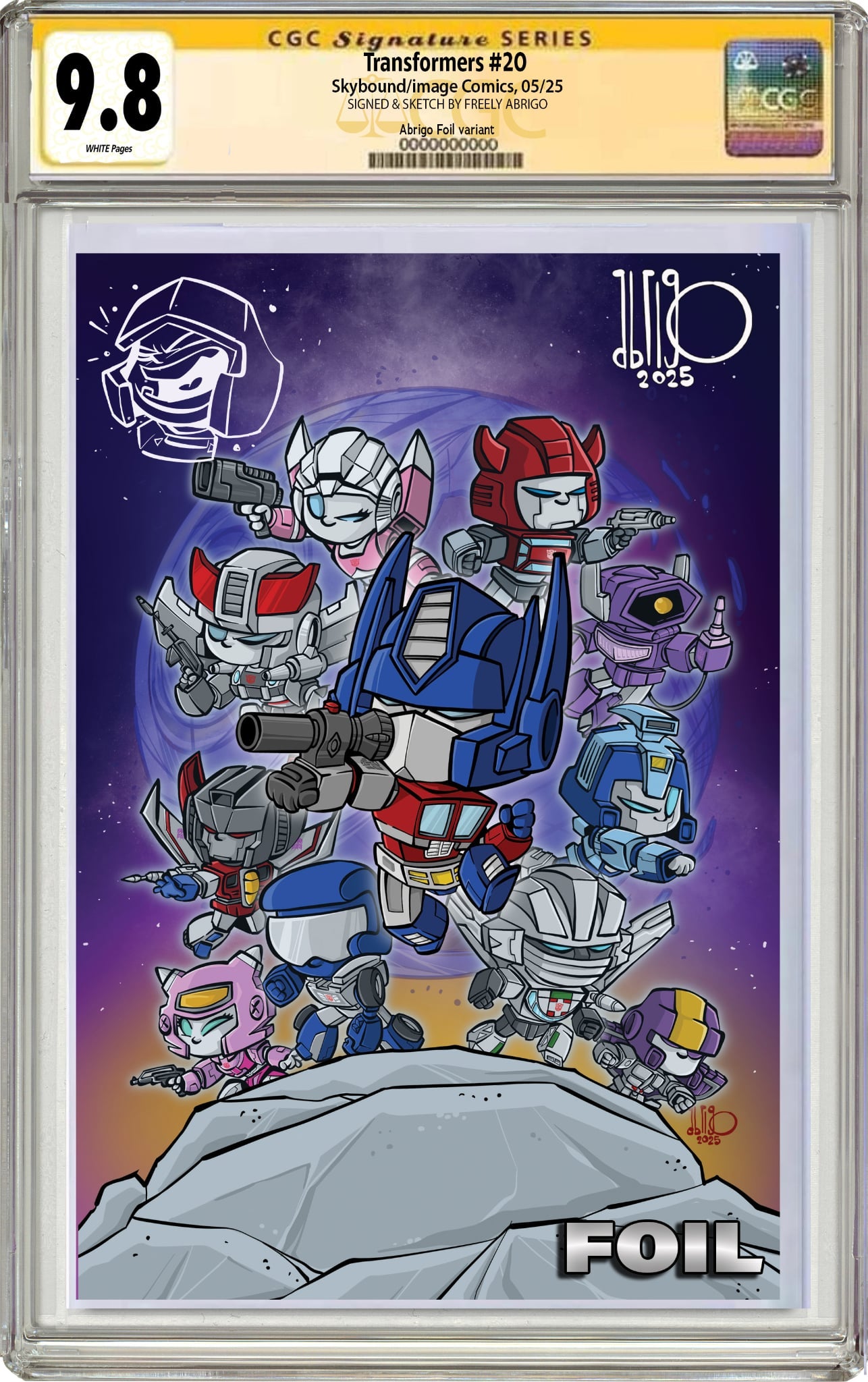 TRANSFORMERS #20 FREELY ABRIGO EXCLUSIVE FOIL EDITION