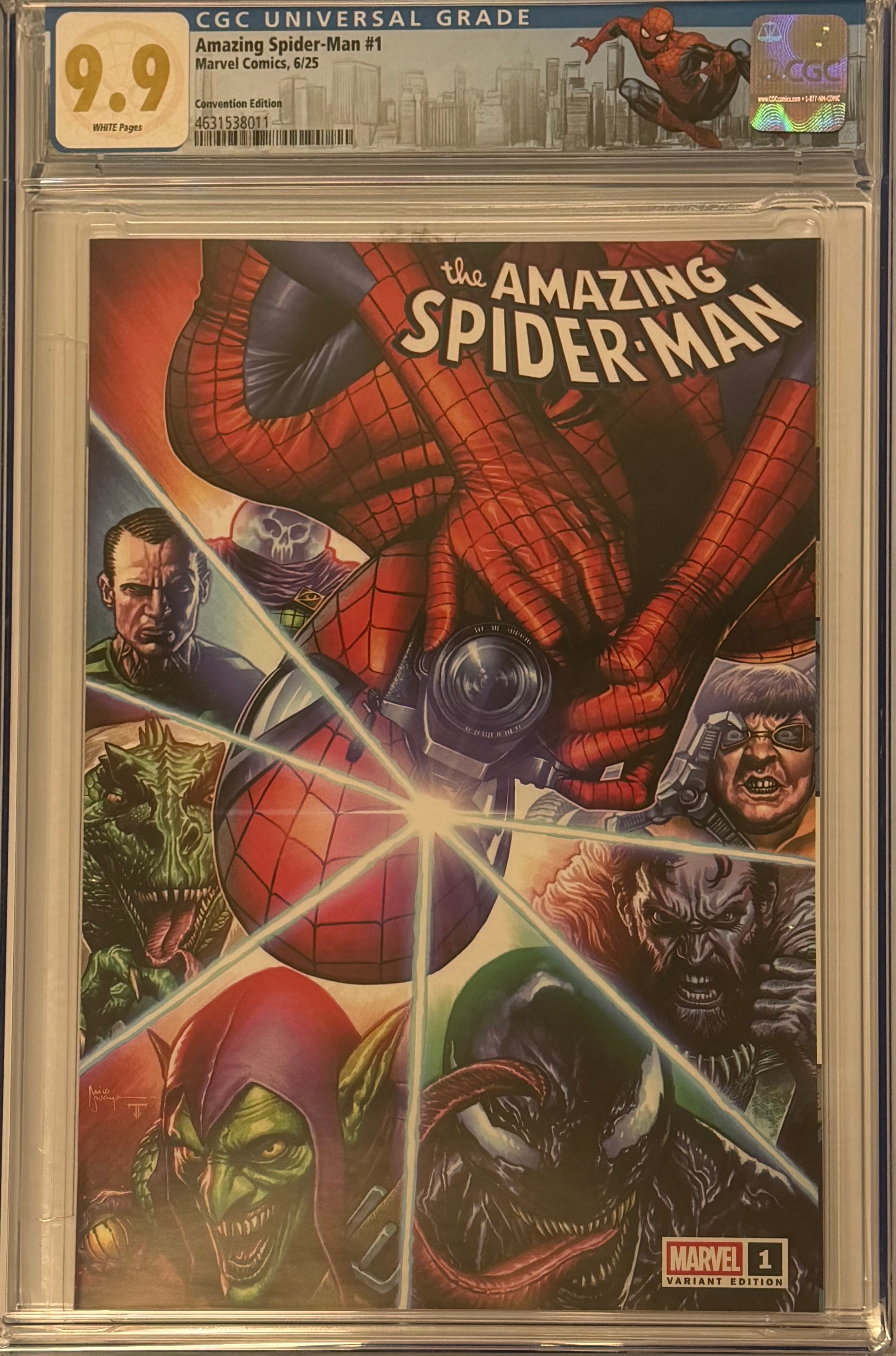 AMAZING SPIDER-MAN #1 MICO SUAYAN EXCLUSIVE CGC 9.9 MINT (IN STOCK) C59