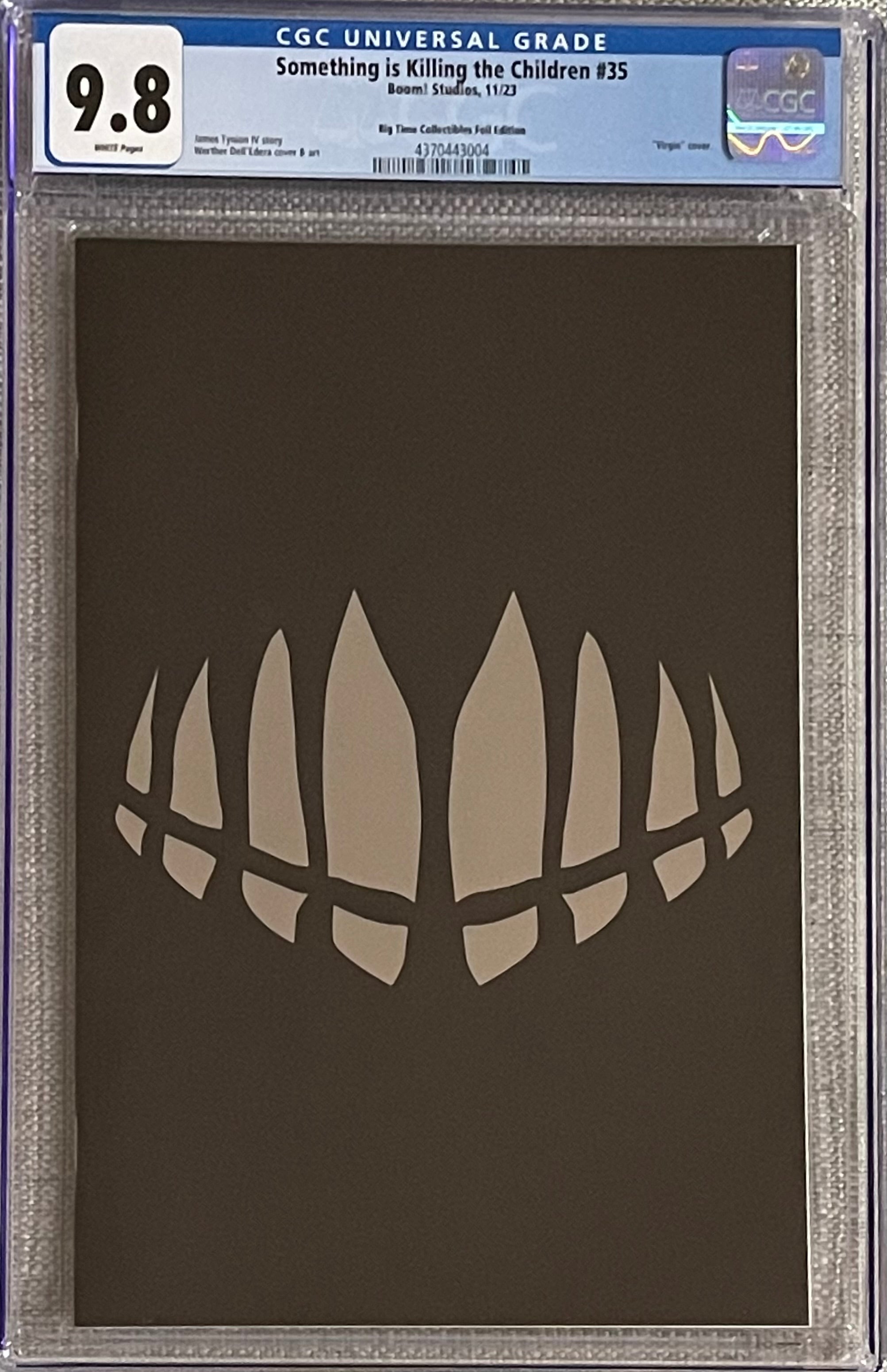 SOMETHING IS KILLING THE CHILDREN #35 BTC FOIL EDITION CGC 9.8 (C108)