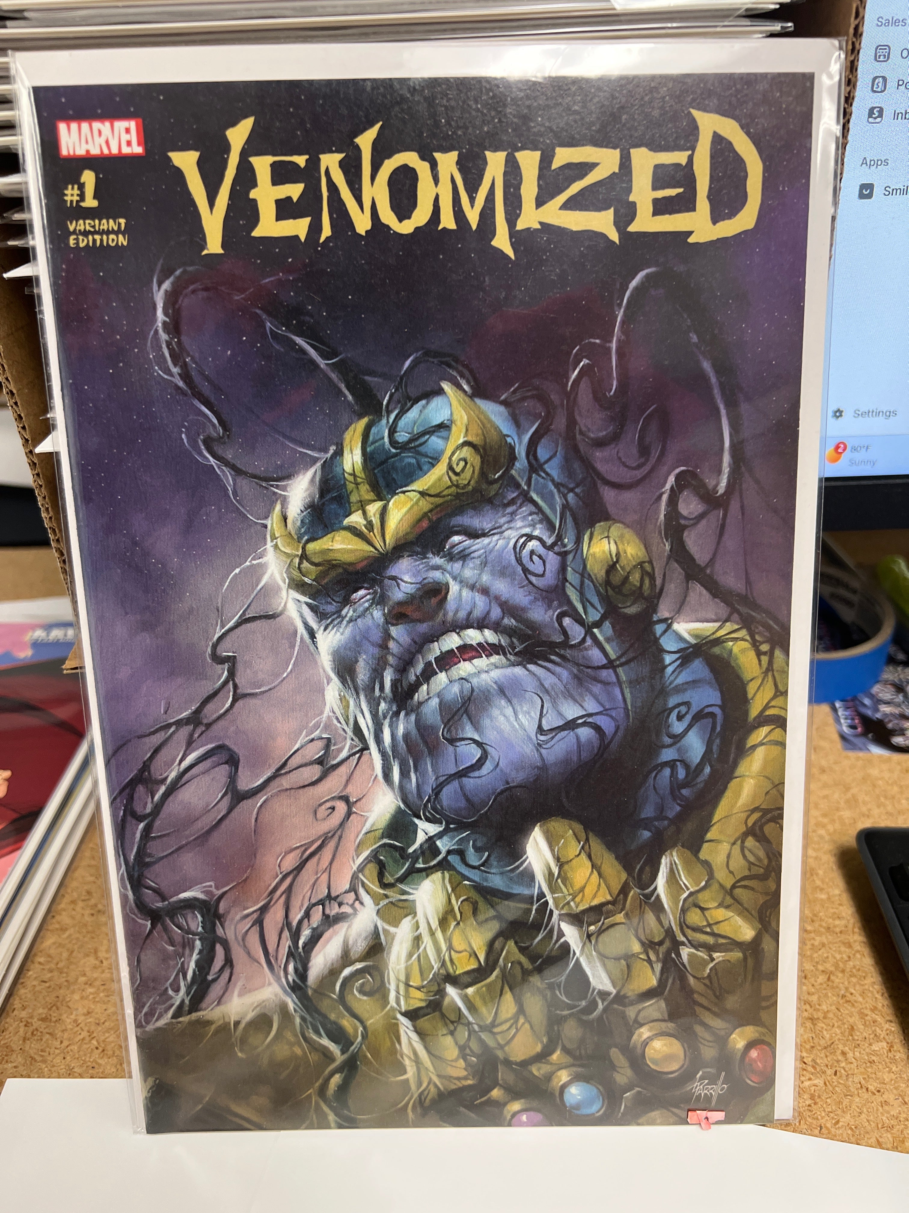 Venomized #1 - Lucio Parrillo Thanos Trade Dress Variant - 2018 Marvel-MCU (M61)