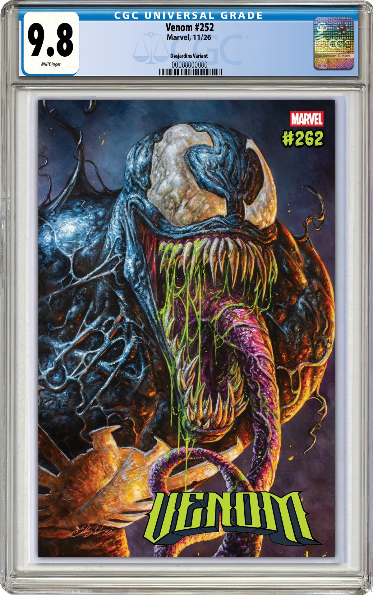 VENOM #262 JOHNNY DESJARDINS NYCC EXCLUSIVE VARIANT COVERS (CGC GRADED OPTIONS)