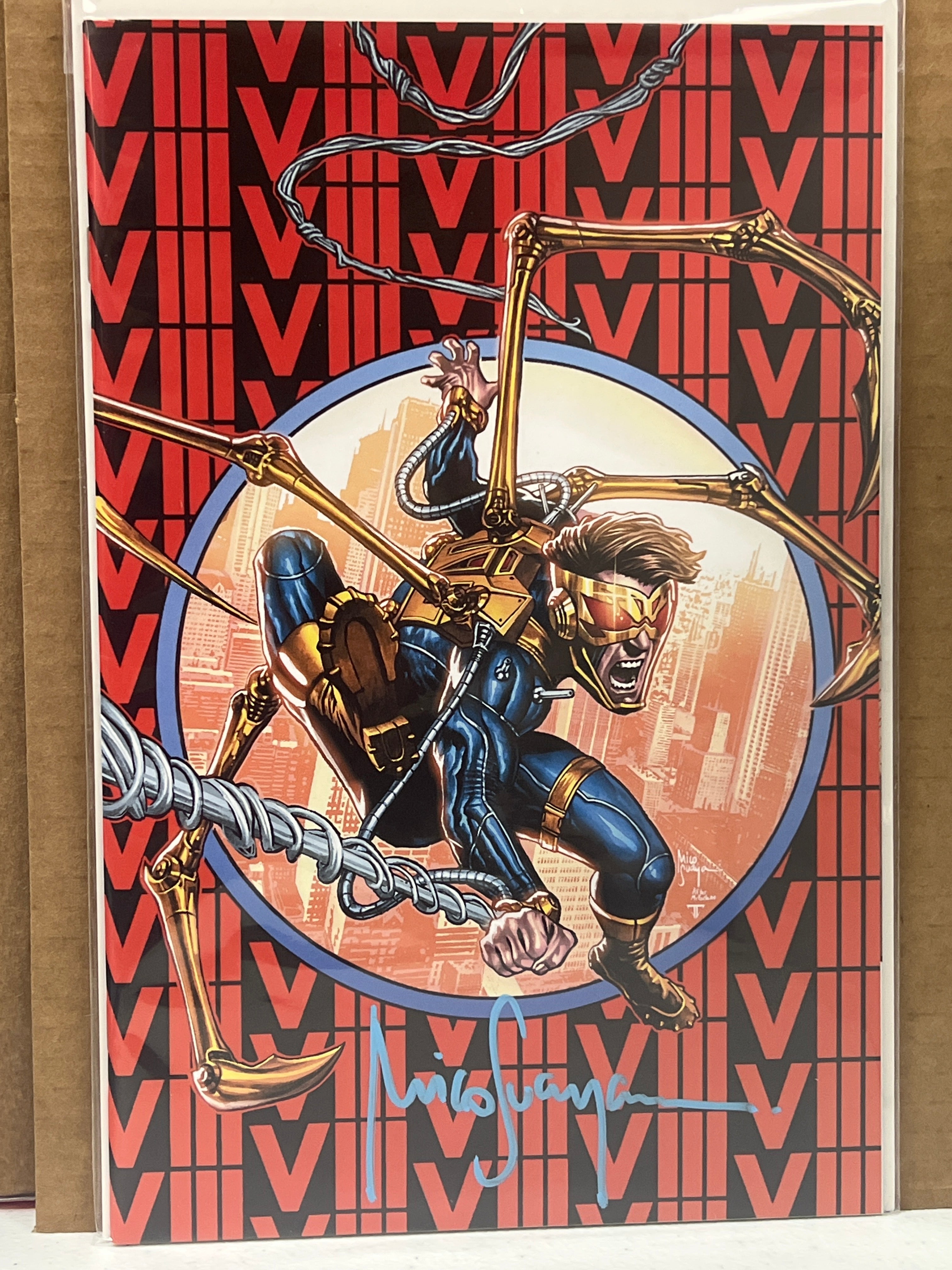 EDGE OF SPIDER-VERSE #1 VIRGIN VARIANT SIGNED BY MICO SUAYAN WITH COA (SS6)