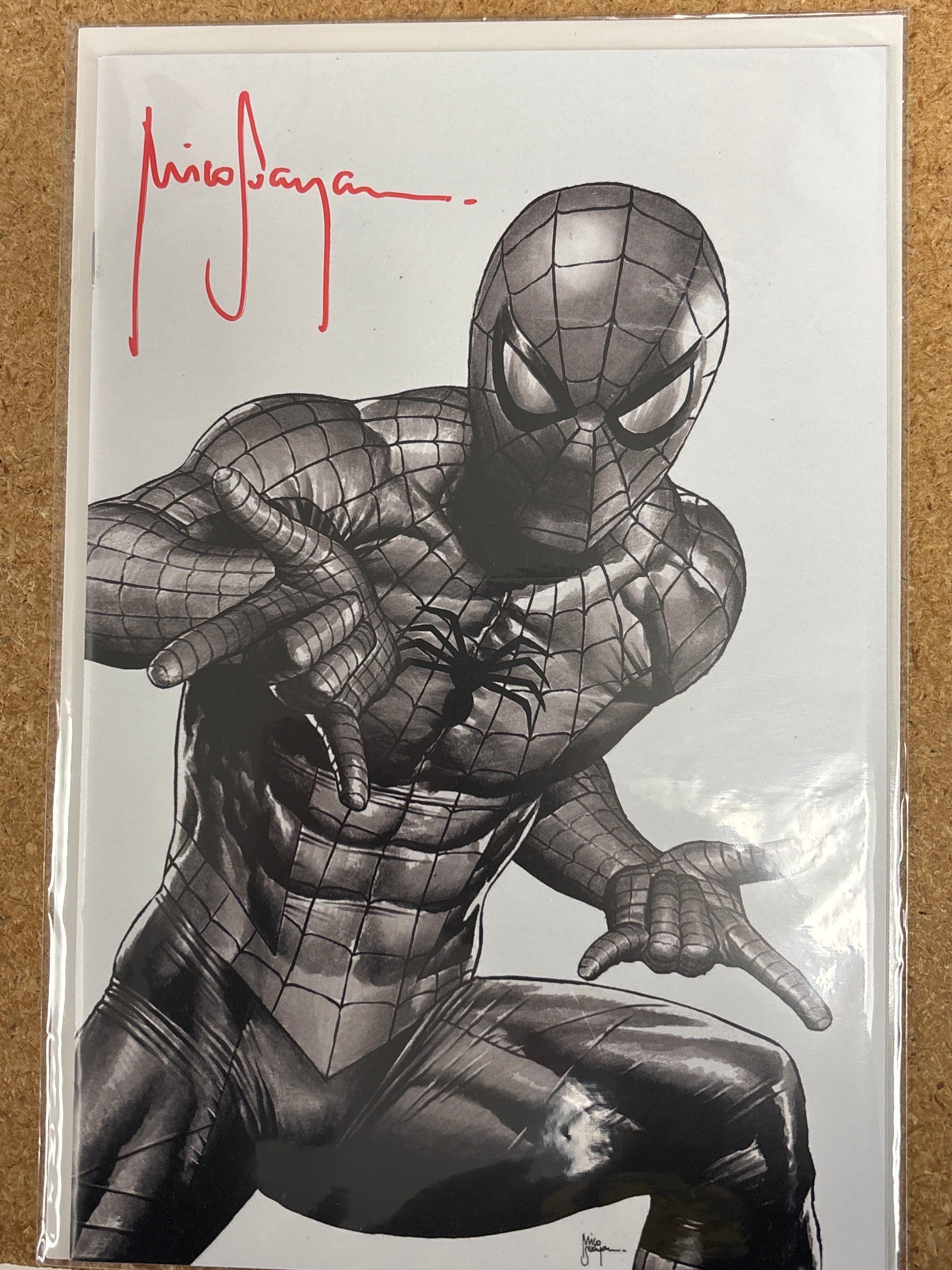 ULTIMATE SPIDER-MAN #17 SKETCH SIGNED BY MICO SUAYAN (SS13)
