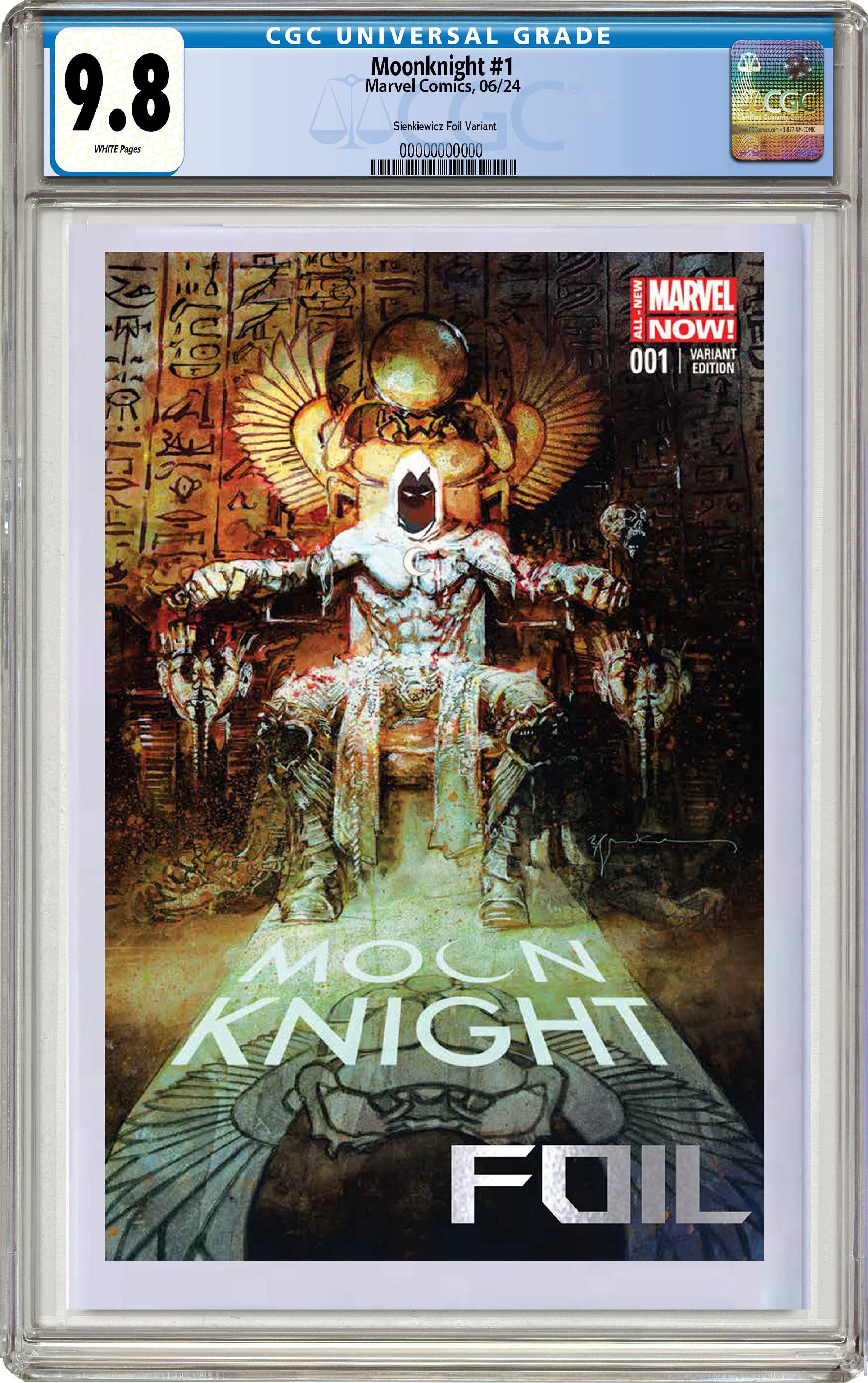 MOON KNIGHT #1 BILL SIENKIEWICZ C2E2 EXCLUSIVE FOIL VARIANT