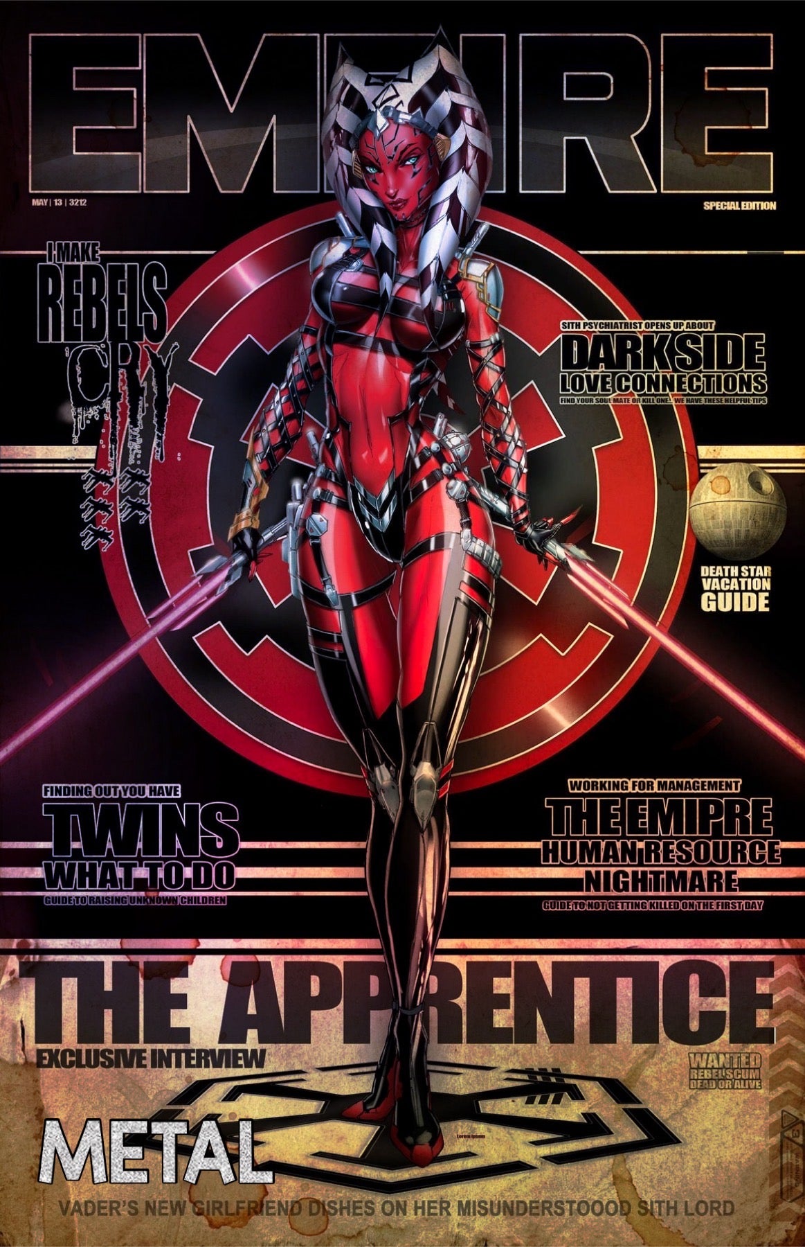 DAUGHTERS OF EDEN #1 JAMIE TYNDALL SITH AHSOKA FANEXPO DALLAS RETRO COSPLAY EDITION