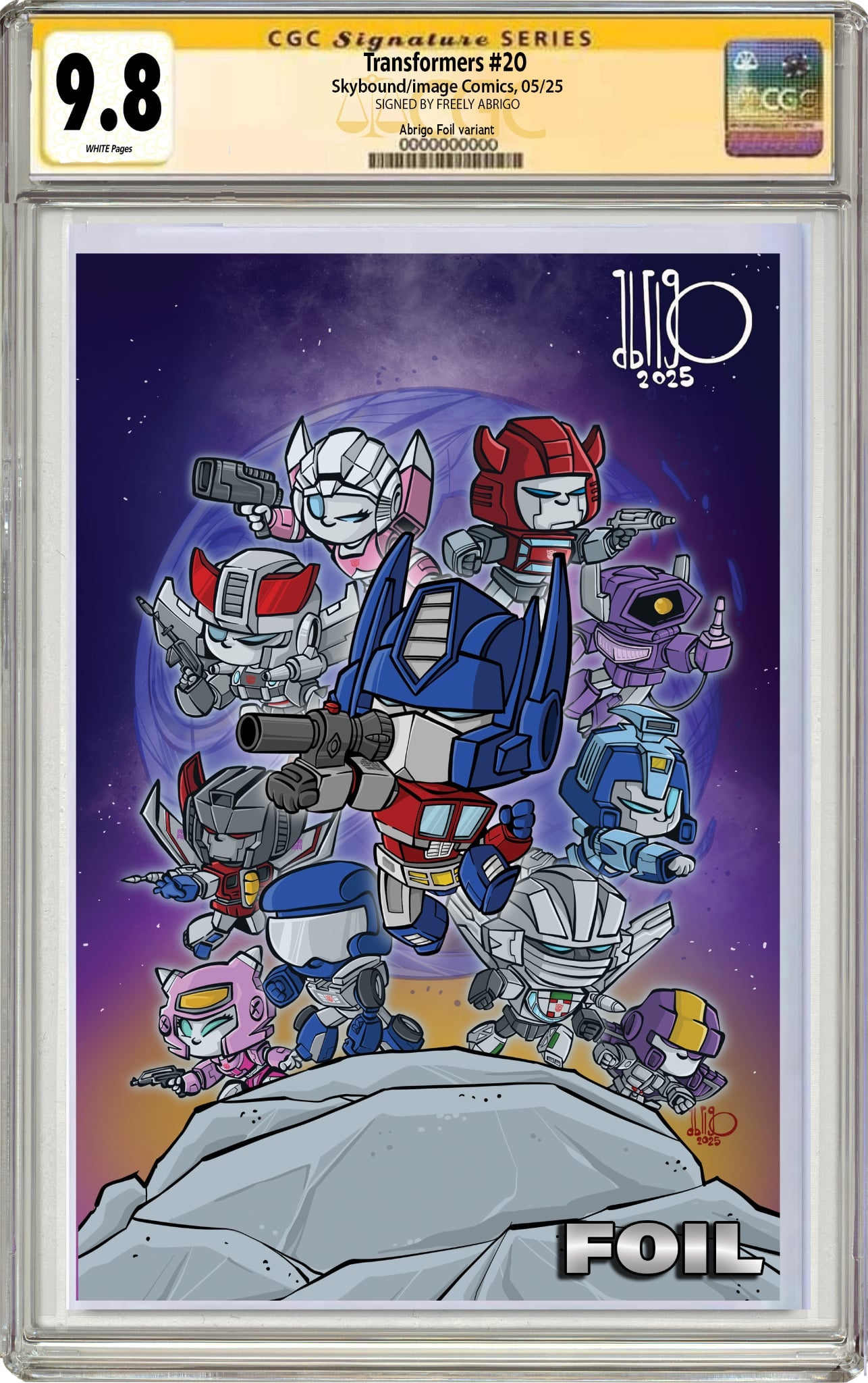 TRANSFORMERS #20 FREELY ABRIGO EXCLUSIVE FOIL EDITION