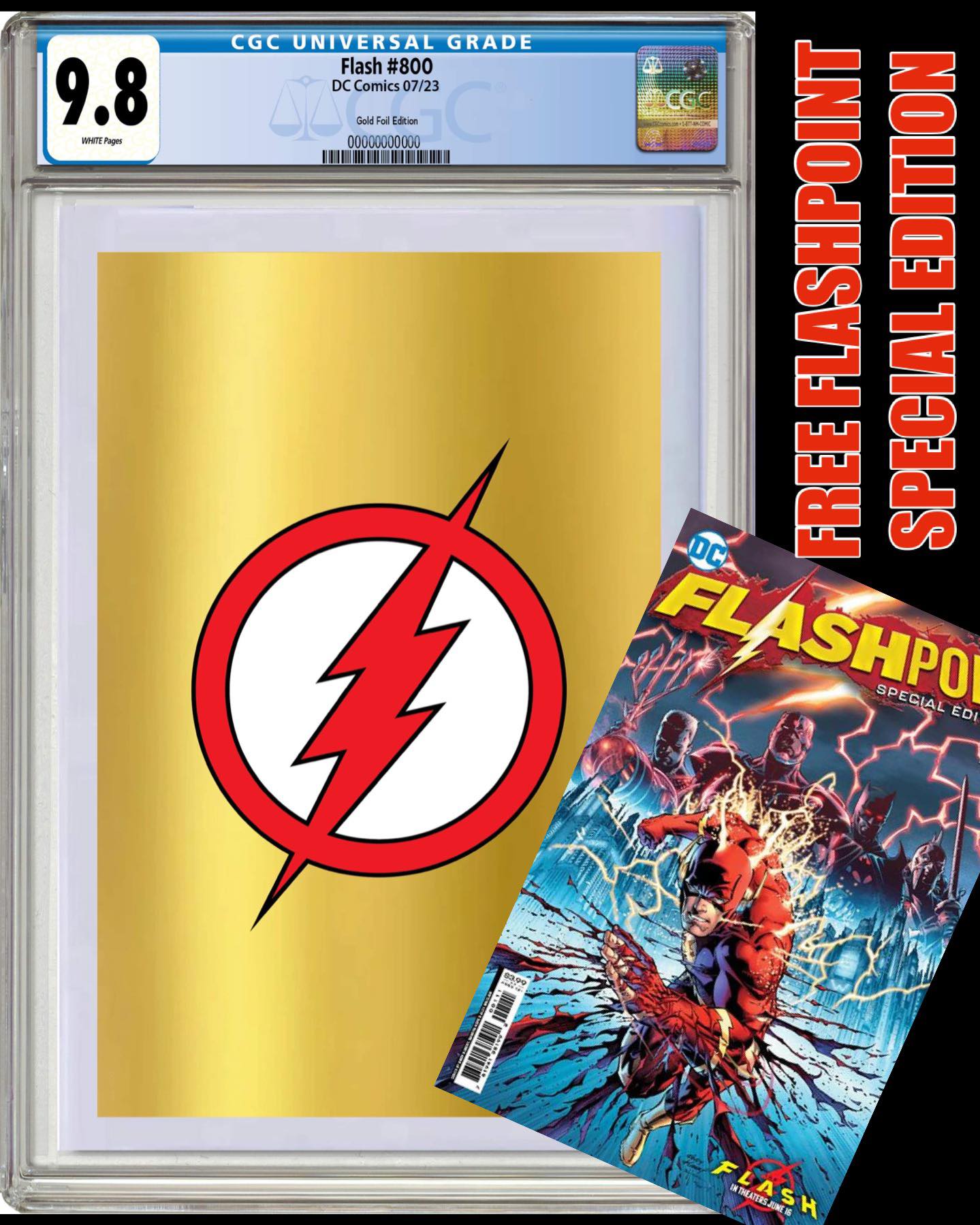 FLASH #800 EXCLUSIVE KID FLASH GOLD FOIL EDITION OPTIONS