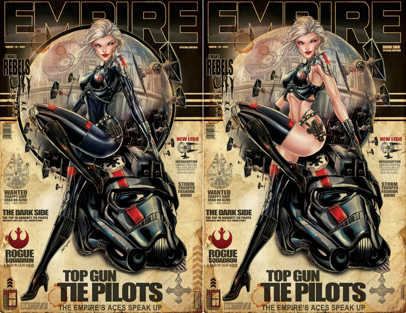 DAUGHTER'S OF EDEN #1 JAMIE TYNDALL TIE FIGHTER RETRO VARIANT OPTIONS