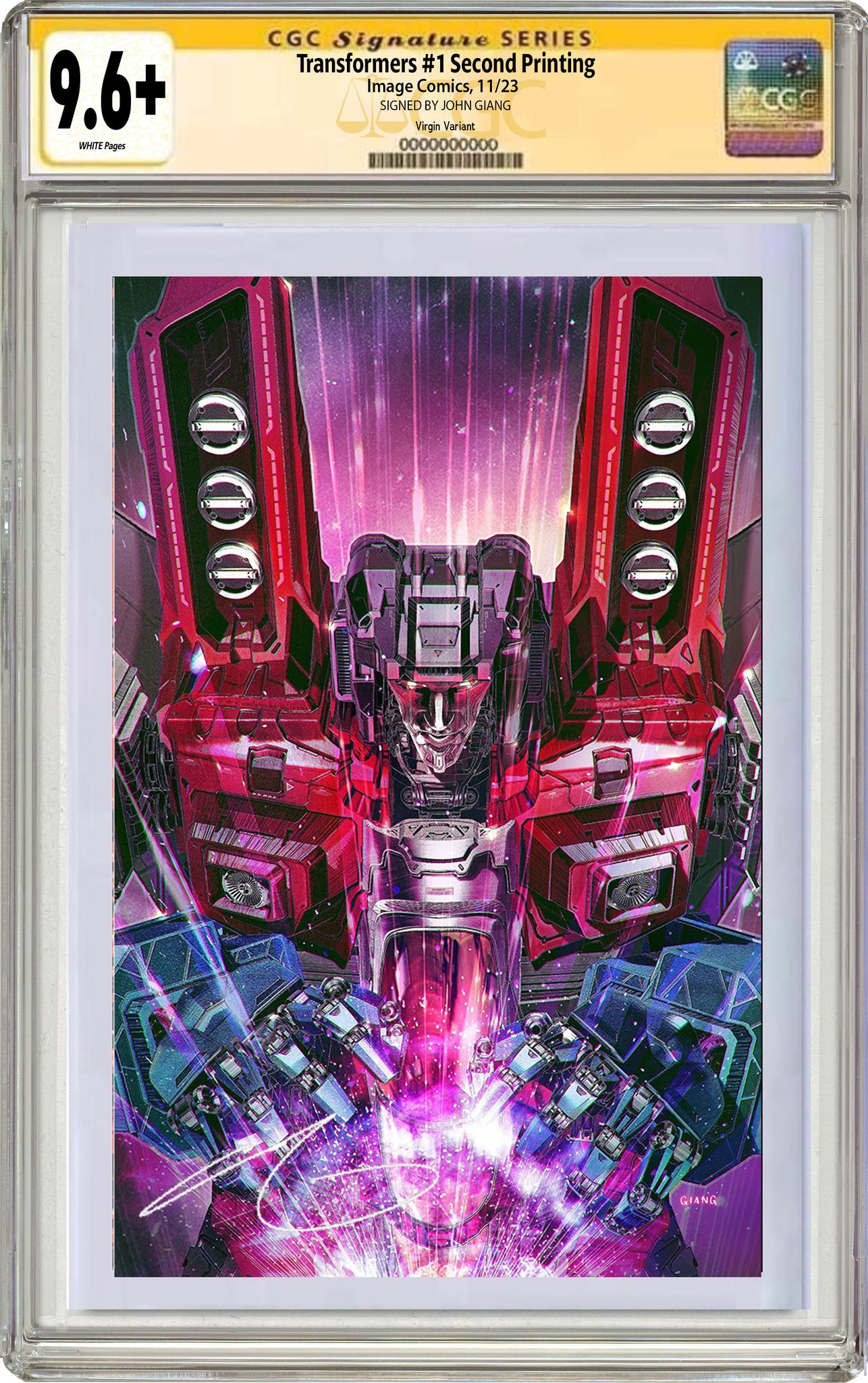 TRANSFORMERS #1 JOHN GIANG EXCLUSIVE VIRGIN VARIANT (2ND PTG) - 11/01/23