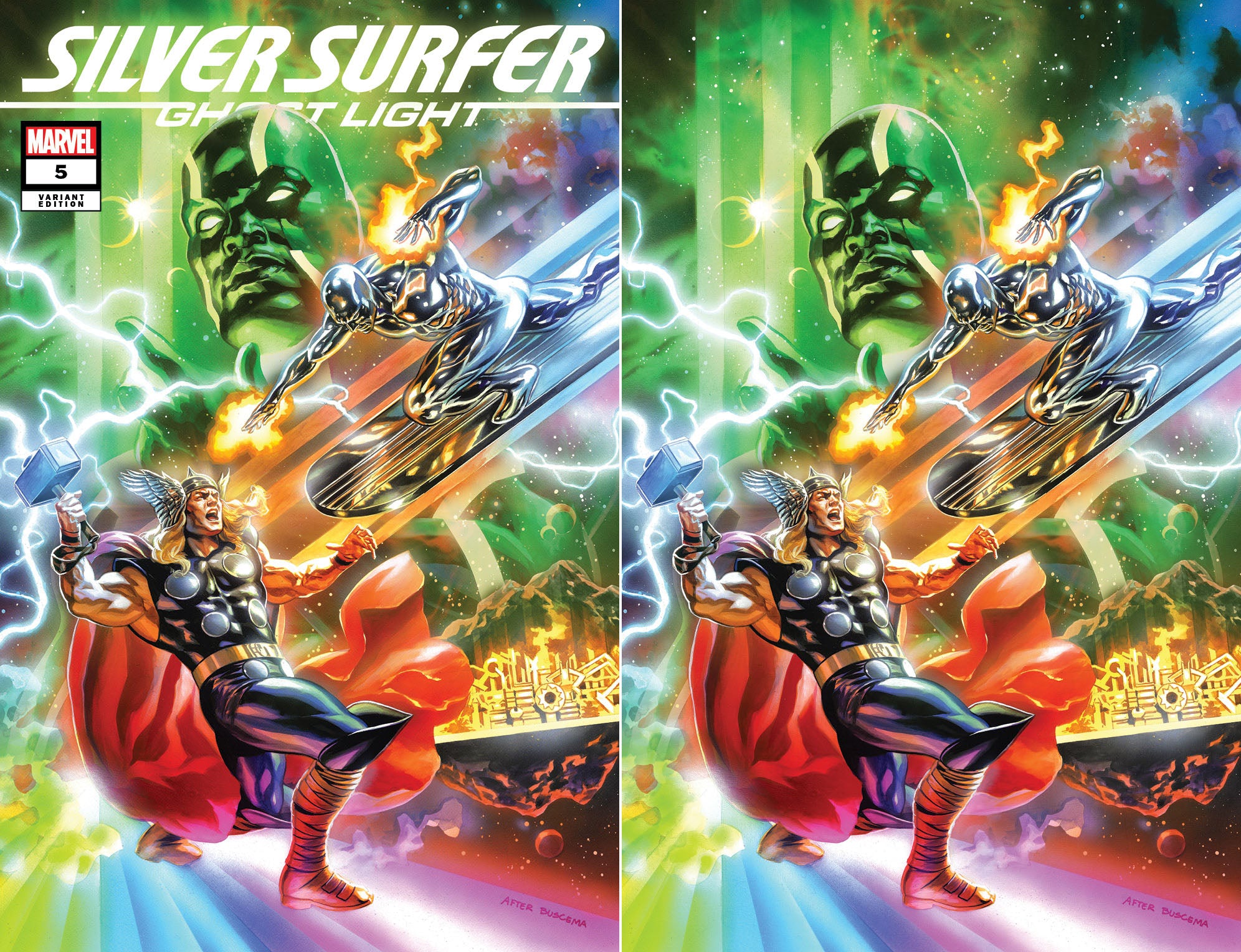 SILVER SURFER GHOST LIGHT 5 FELIPE MASSAFERA EXCLUSIVE VARIANT OPTIONS