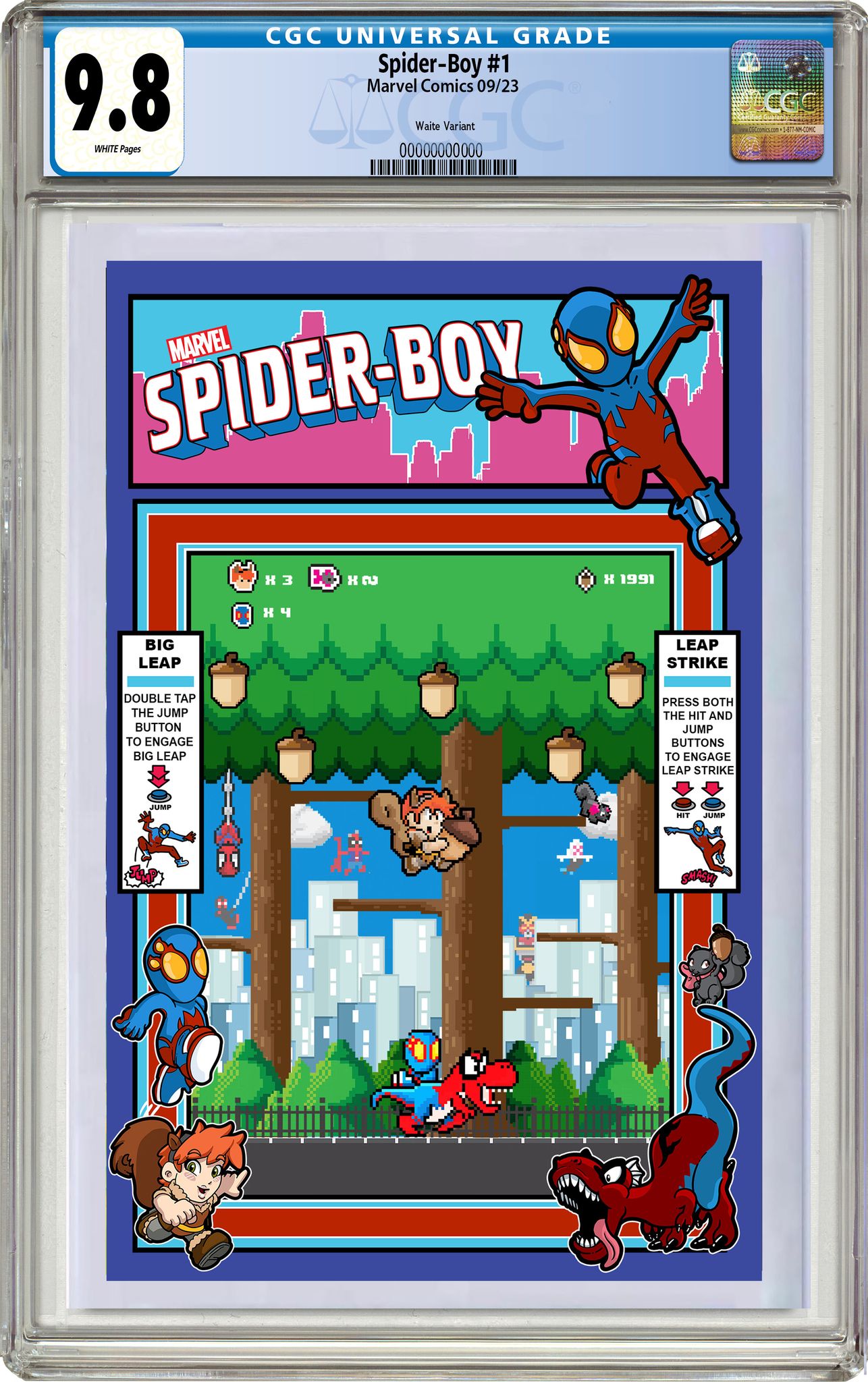 SPIDER-BOY 1 MATTHEW WAITE 8-BIT GAMING EDITION- 11/01/23