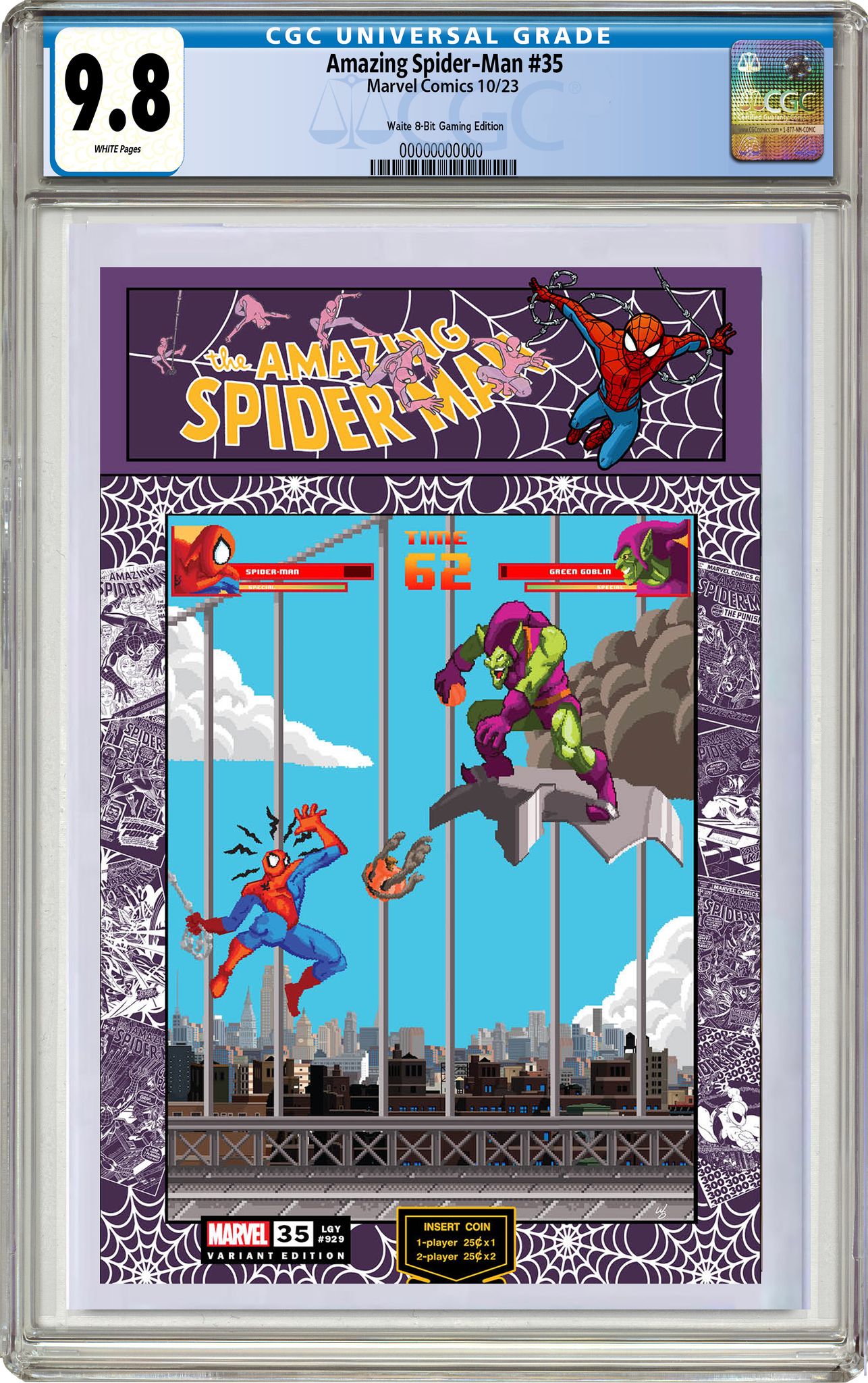 AMAZING SPIDER-MAN 35 MATTHEW WAITE 8-BIT GAMING EDITION 10/11/23