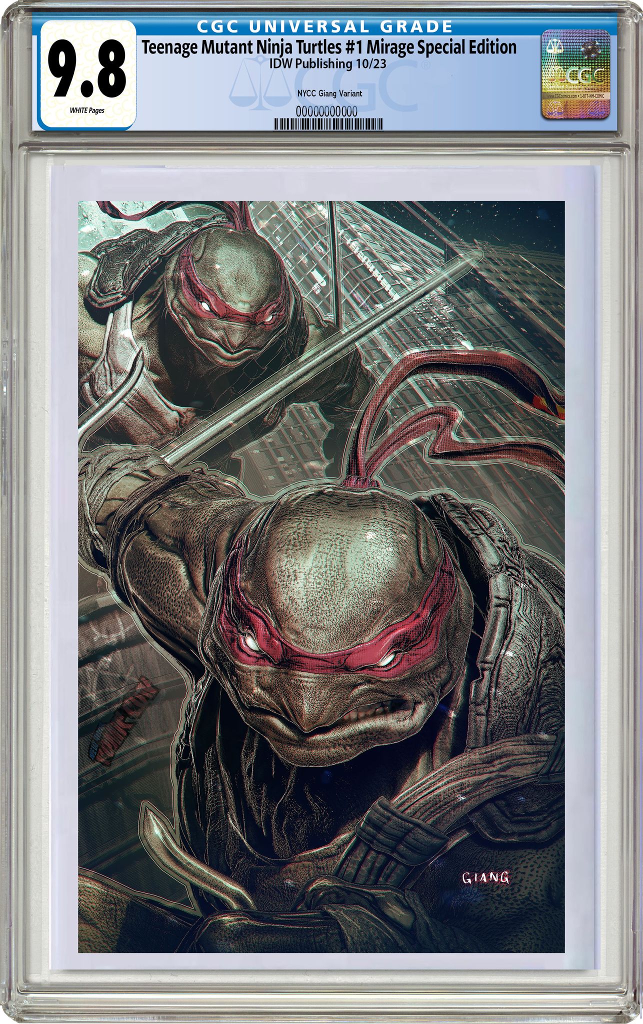 TMNT #1 1984 MIRAGE NYCC EXCLUSIVE JOHN GIANG SPECIAL EDITION