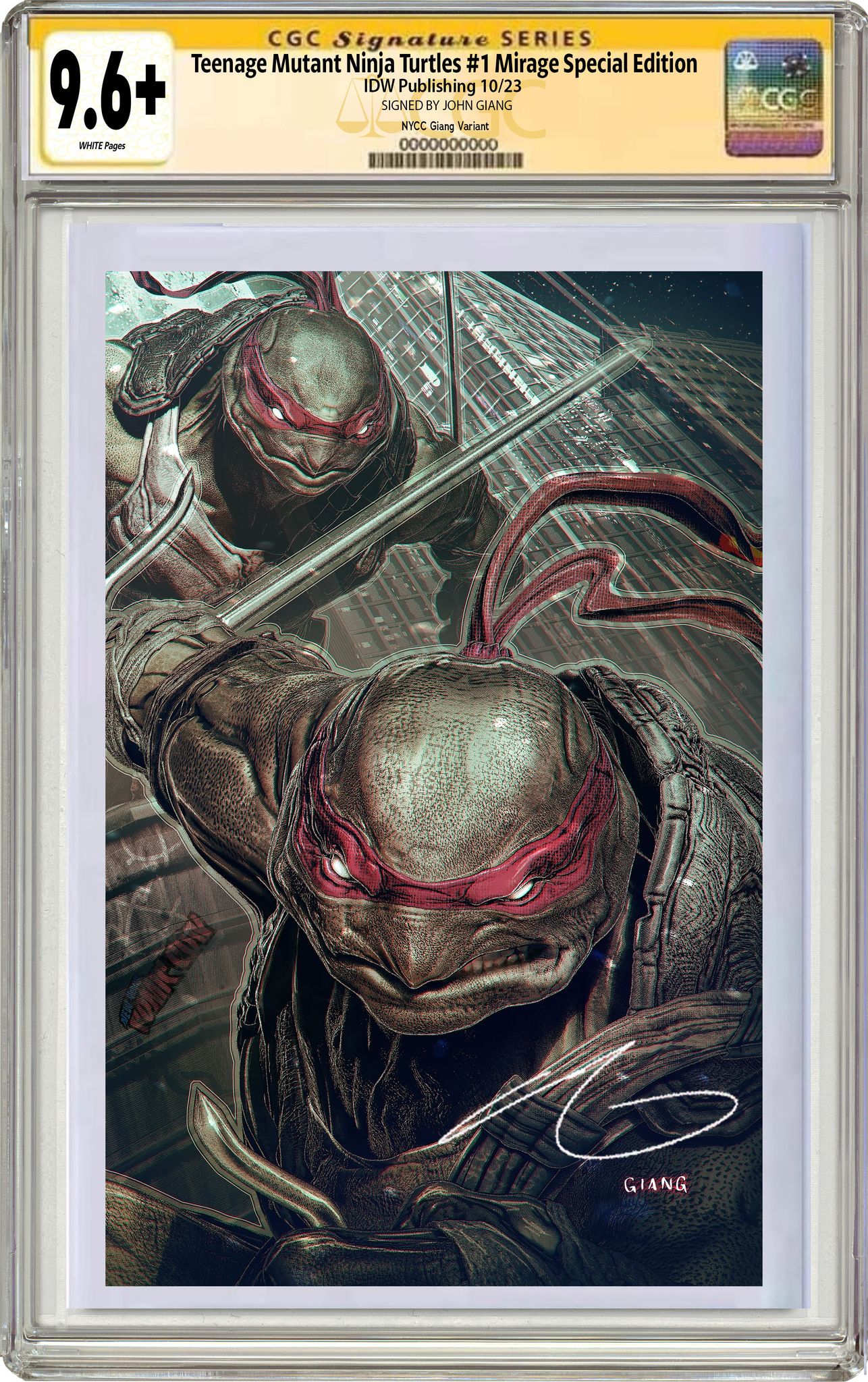 TMNT #1 1984 MIRAGE NYCC EXCLUSIVE JOHN GIANG SPECIAL EDITION