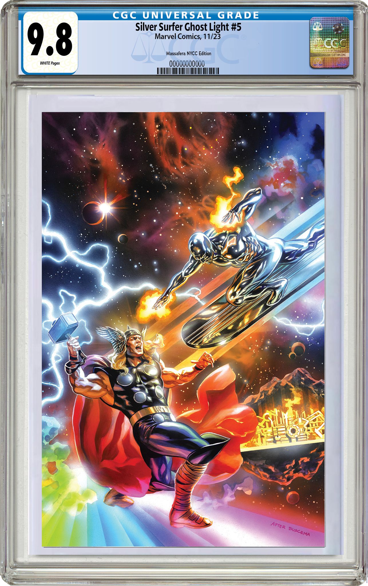SILVER SURFER GHOSTLIGHT #5 FELIPE MASSAFEERA CLASSIC NYCC VIRGIN VARIANT