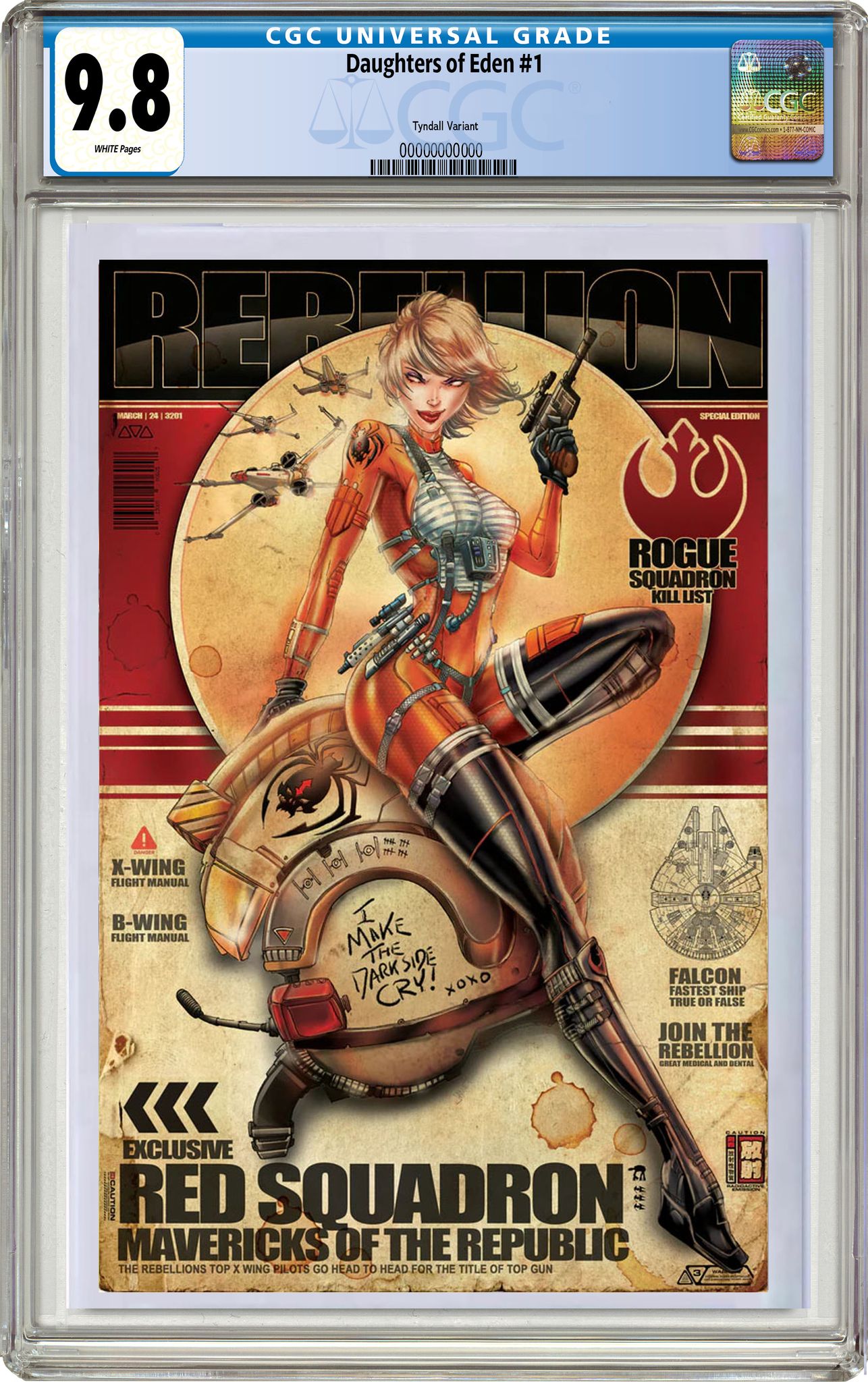 DAUGHTER'S OF EDEN #1 JAMIE TYNDALL RED SQUADRON RETRO VARIANT OPTIONS