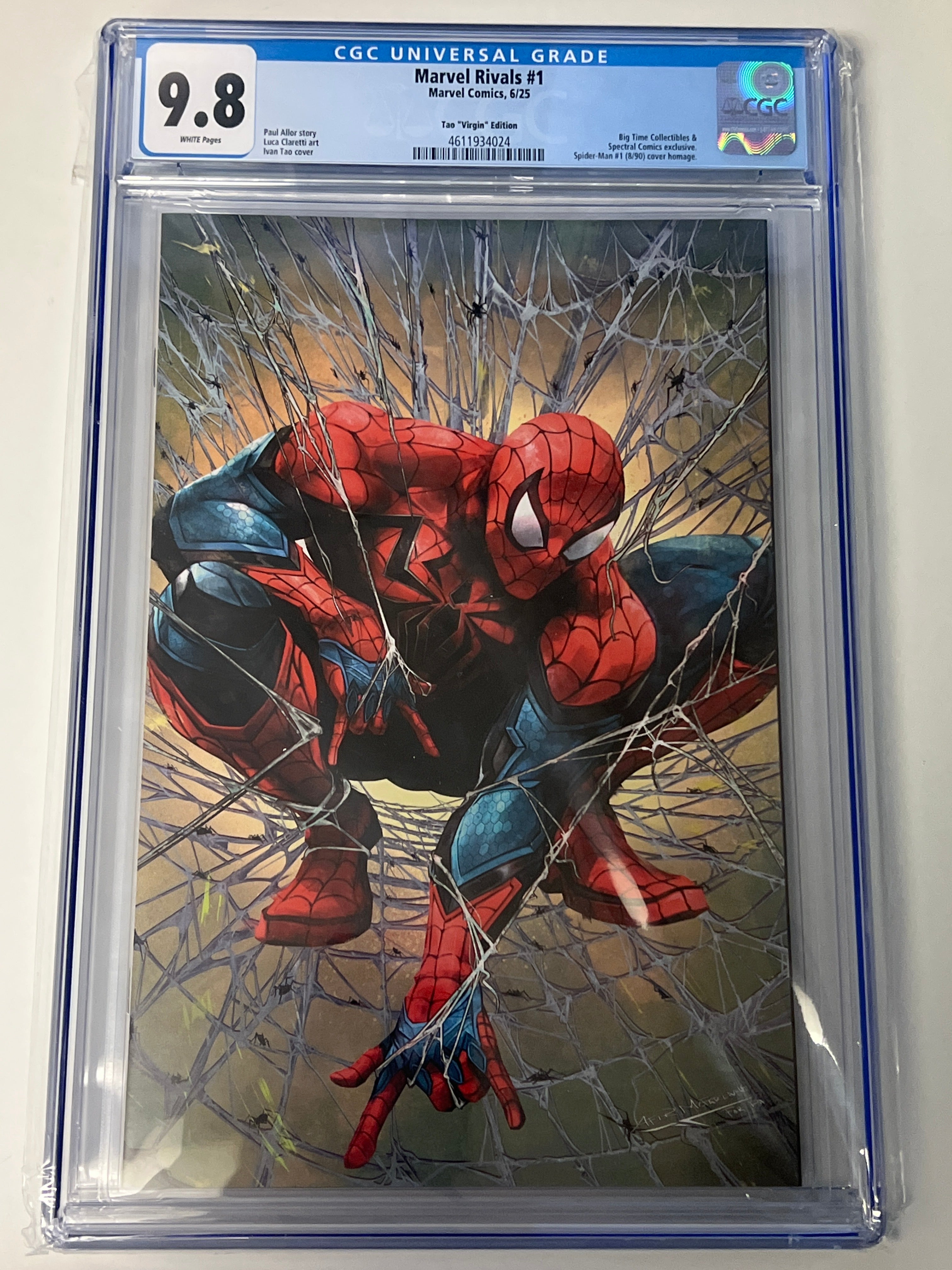 MARVEL RIVALS #1 IVAN TAO VIRGIN VARIANT CGC 9.8 (C91)