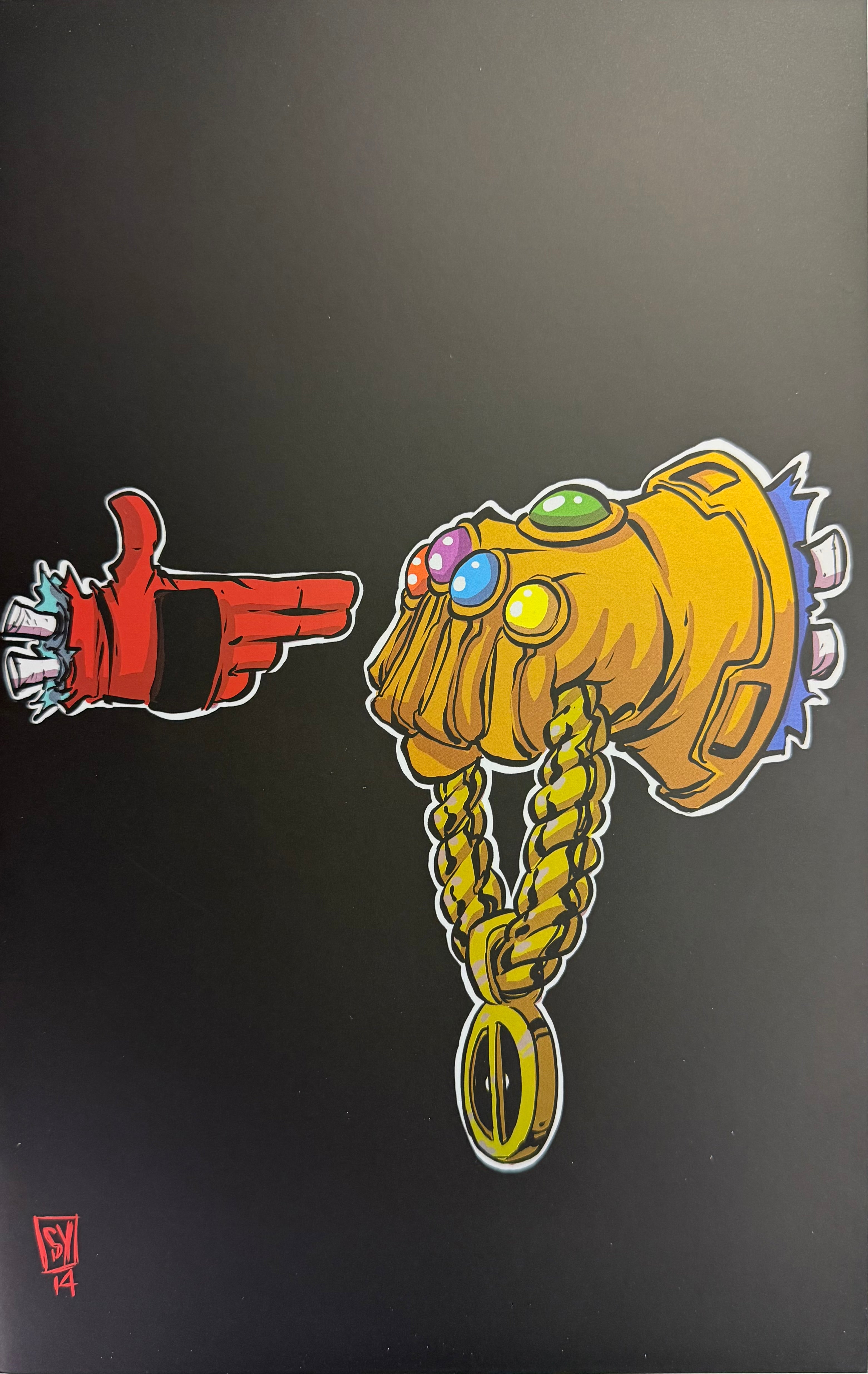 DEADPOOL #1 SKOTTIE YOUNG RUN THE JEWELS PANINI VIRGIN FOIL EDITION (M65)