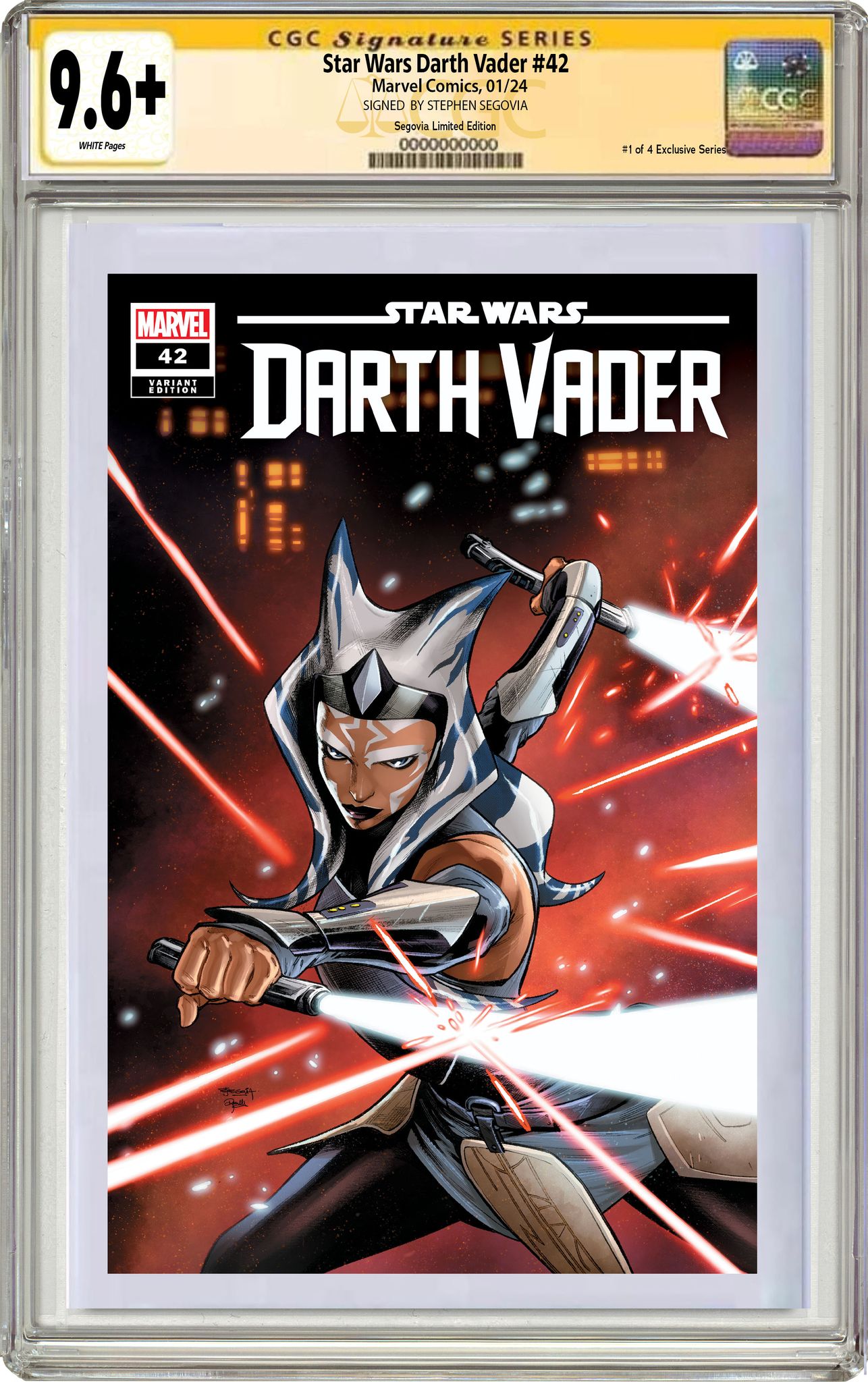 STAR WARS: DARTH VADER 42 STEPHEN SEGOVIA REBELS 10TH ANNIVERSARY LIMITED EDITION #1 OF 4 EXCLUSIVE SERIES OPTIONS- 01/03/24