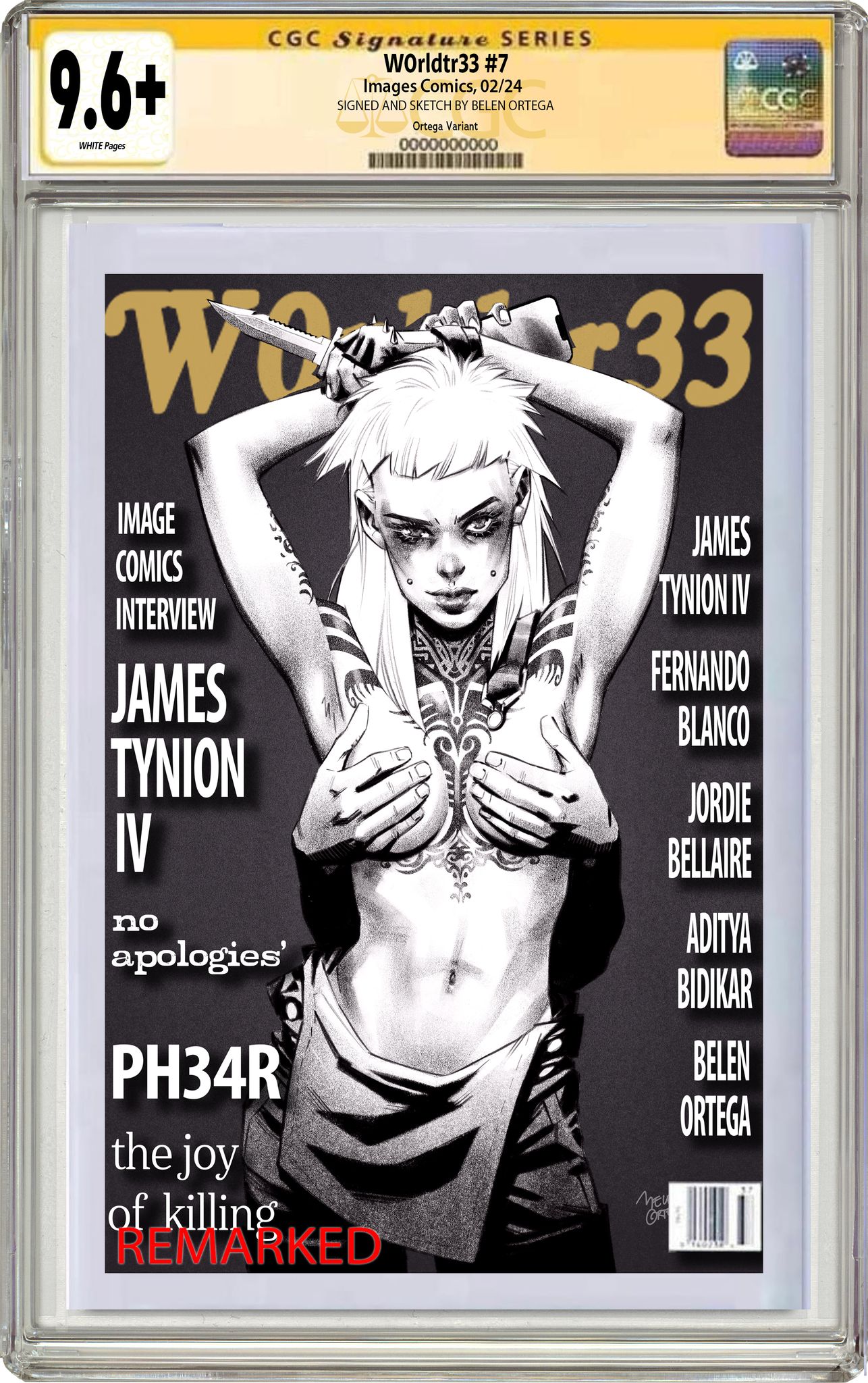 W0RLDTR33 #7 BELEN ORTEGA EXCLUSIVE HOMAGE VARIANT OPTIONS - 01-31-24