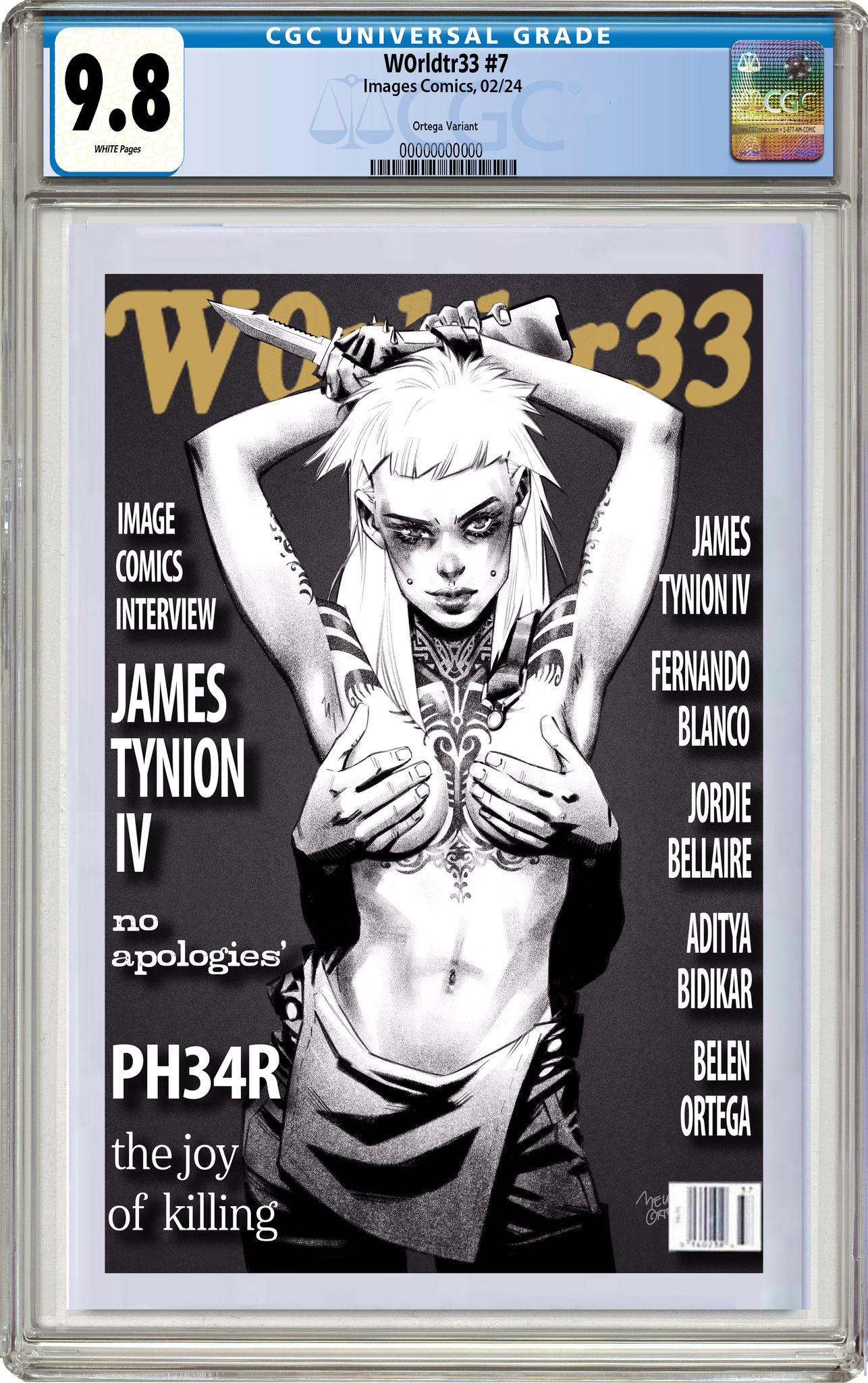 W0RLDTR33 #7 BELEN ORTEGA EXCLUSIVE HOMAGE VARIANT OPTIONS - 01-31-24