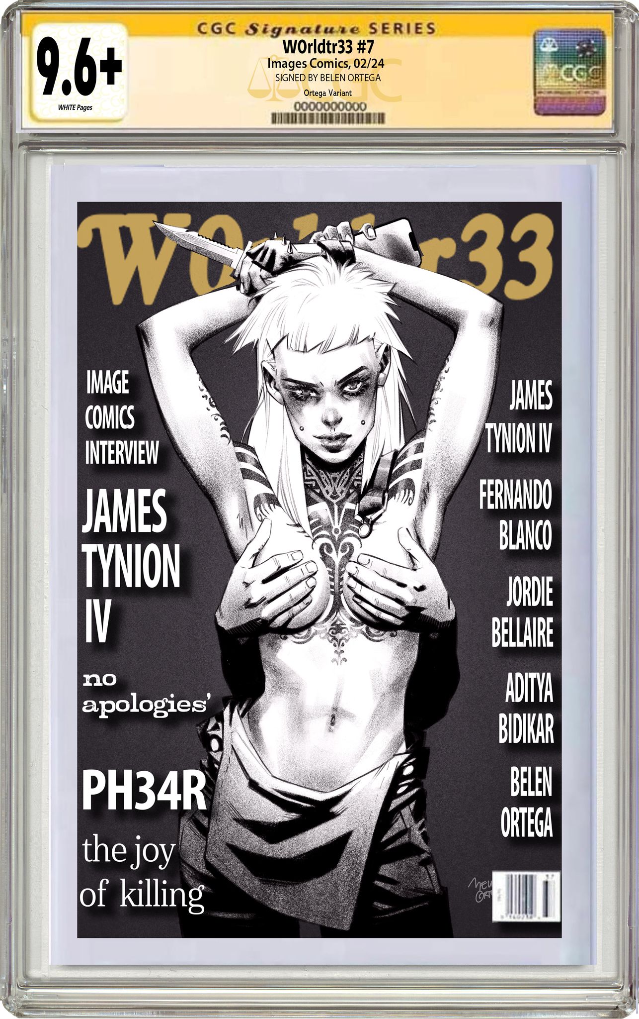 W0RLDTR33 #7 BELEN ORTEGA EXCLUSIVE HOMAGE VARIANT OPTIONS - 01-31-24