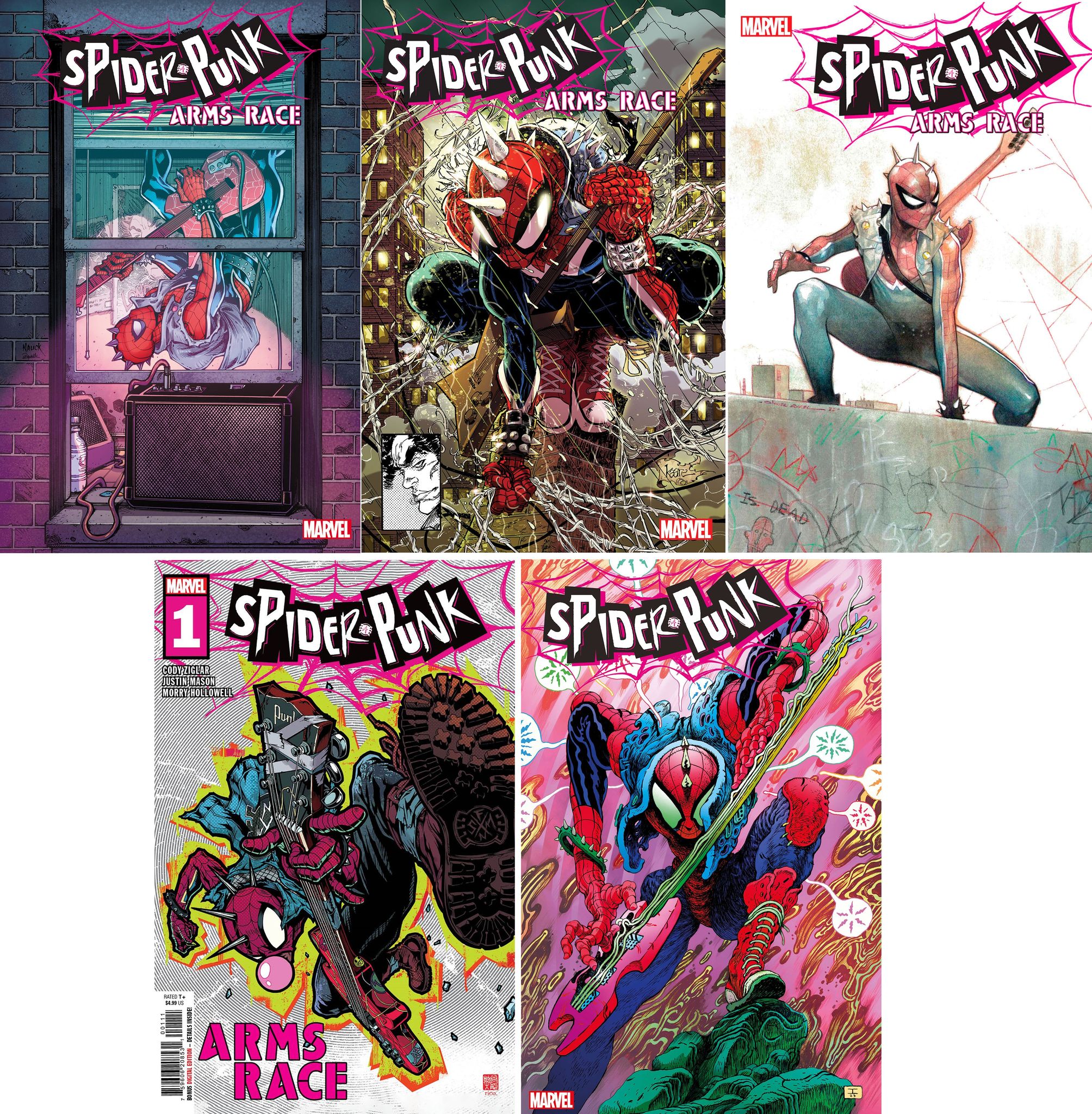 SPIDER-PUNK: ARMS RACE 1 5-PACK BUNDLE - 02/28/24
