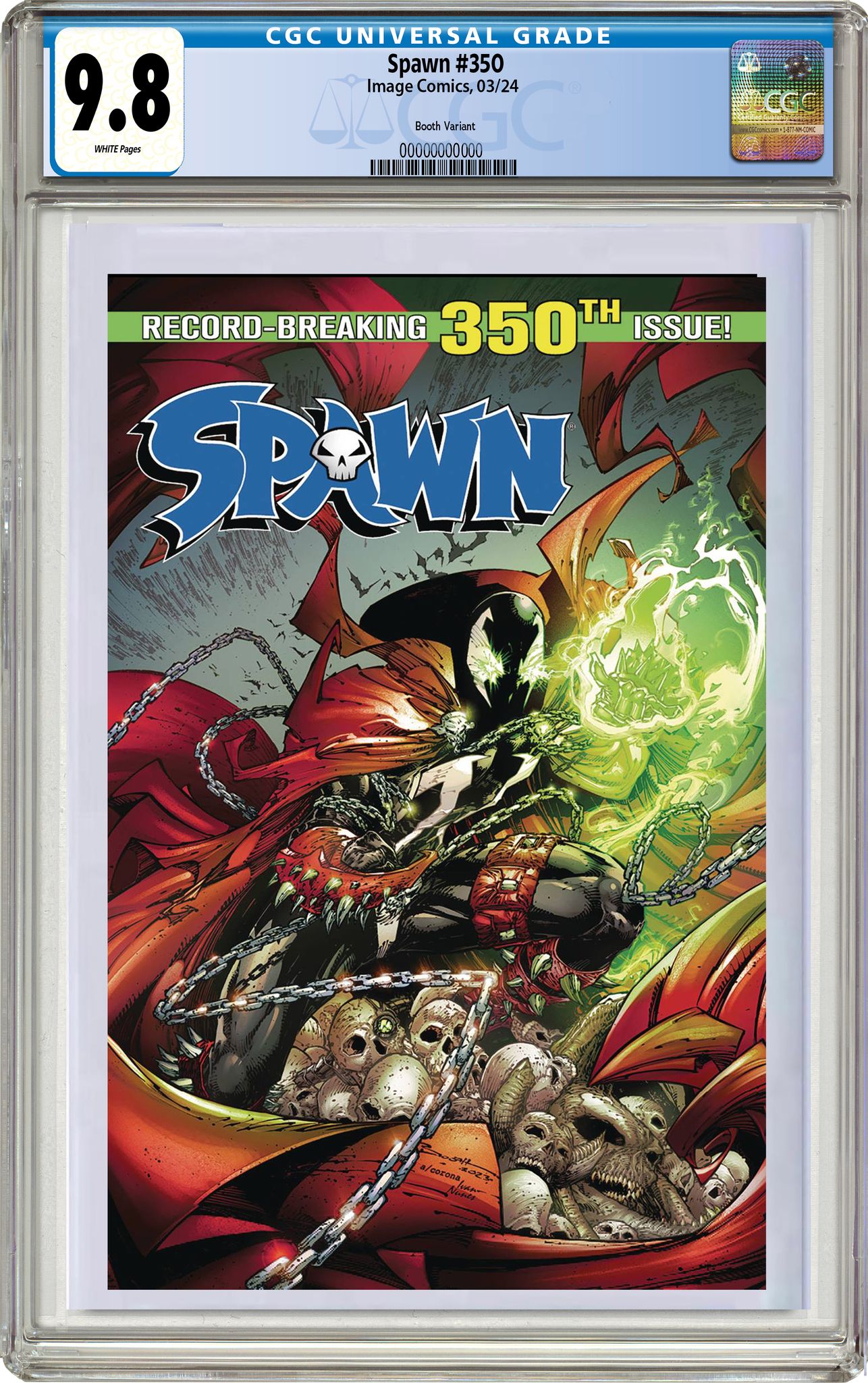 SPAWN #350  CVR D BRETT BOOTH VARIANT OPTIONS - 01-31-24