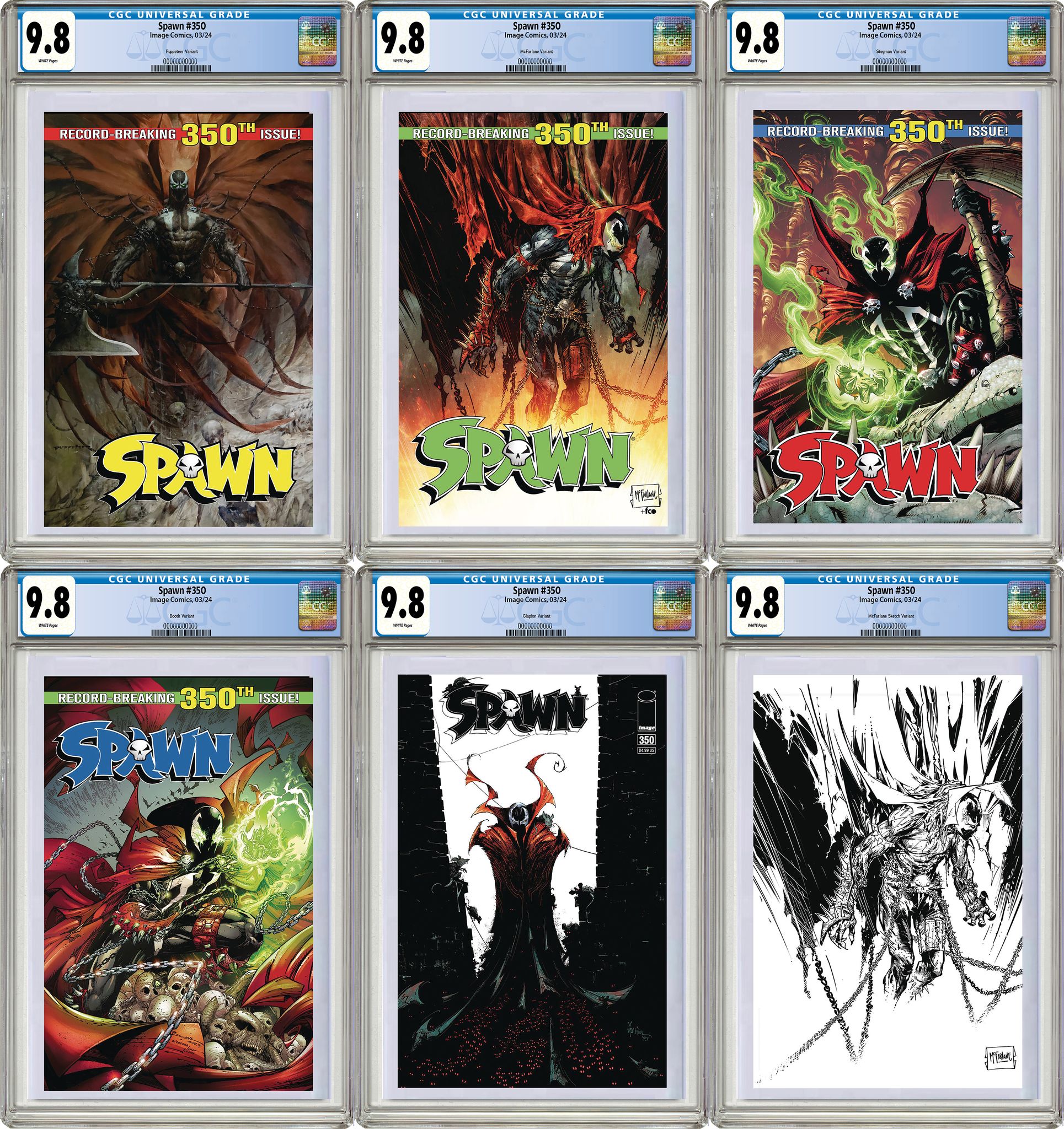 SPAWN #350 ULTIMATE 6-PACK BUNDLE OPTIONS 02/21/24