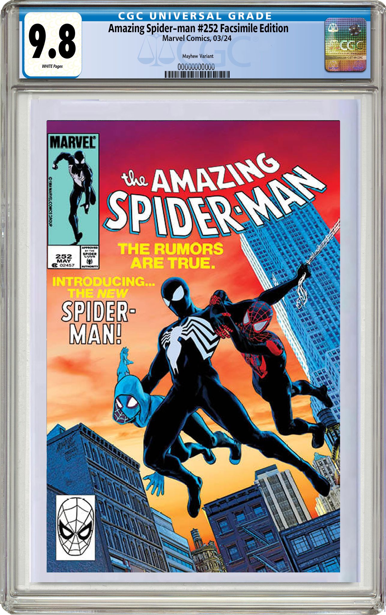 AMAZING SPIDER-MAN 252 FACSIMILE EDITION MIKE MAYHEW EXCLUSIVE VARIANT - 01/31/24