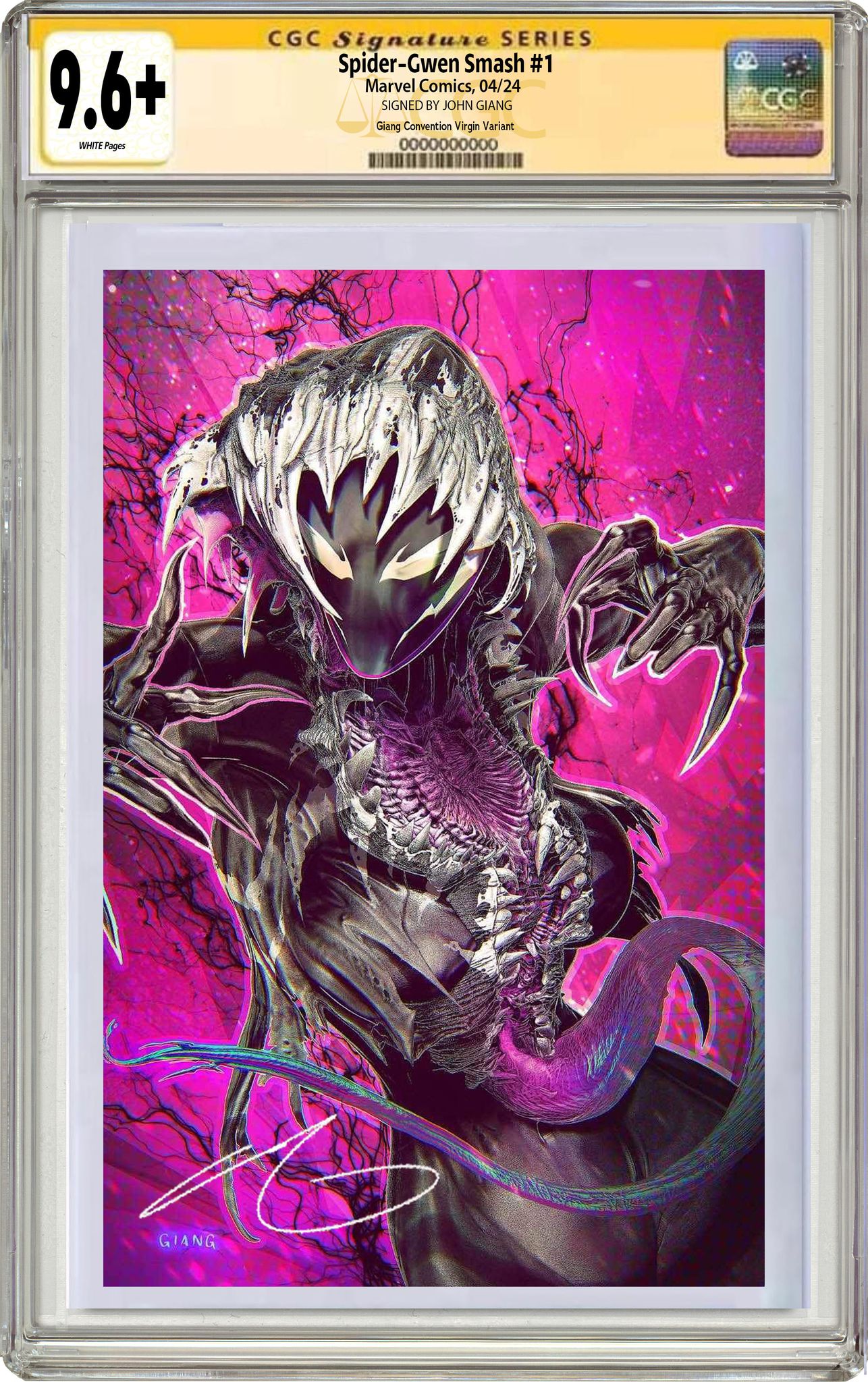 SPIDER-GWEN SMASH #1 JOHN GIANG MEGACON EXCLUSIVE VENOMIZED VARIANT COVERS OPTIONS