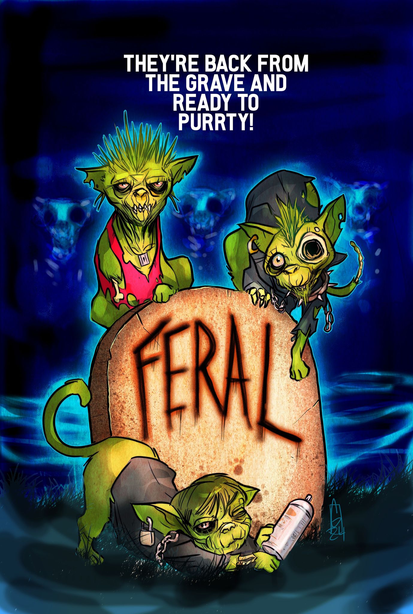 FERAL #1 CHRIS GUGLIOTTI "THE RETURN OF THE LIVING DEAD" HOMAGE- 03/27/24