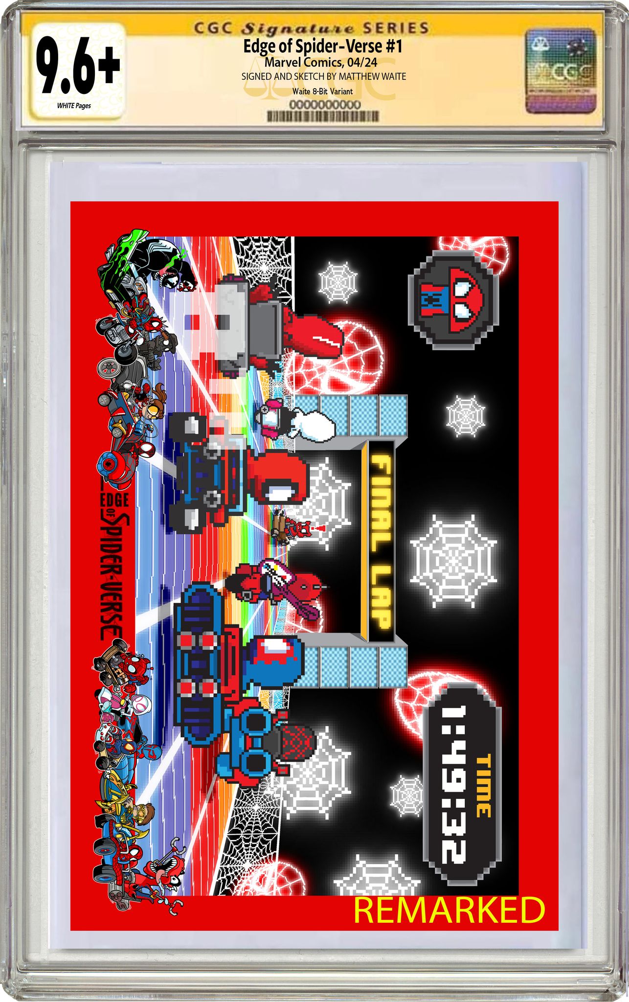 EDGE OF SPIDER-VERSE 1 MATTHEW WAITE 8-BIT GAMING EDITION OPTIONS- 02/21/24