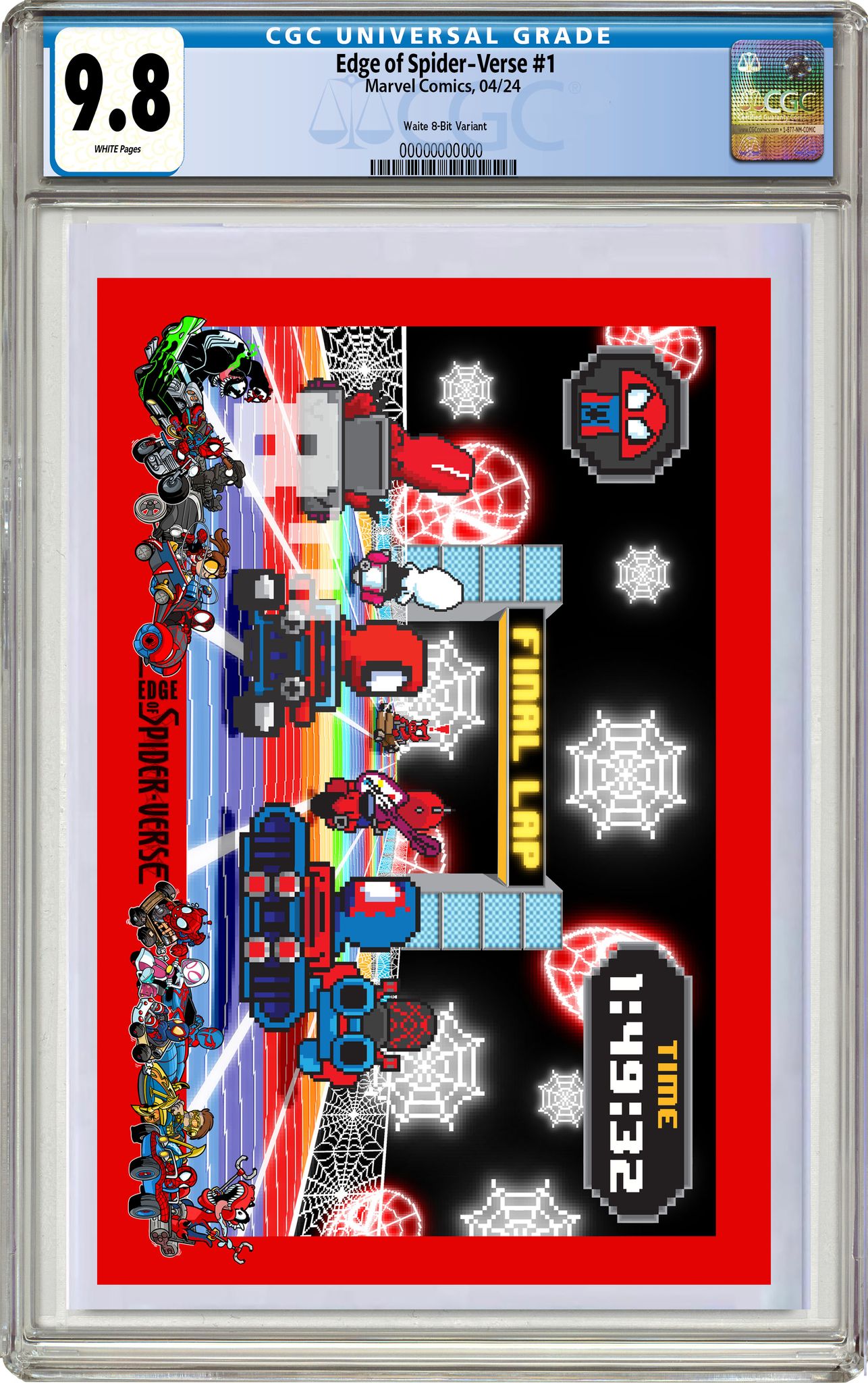 EDGE OF SPIDER-VERSE 1 MATTHEW WAITE 8-BIT GAMING EDITION OPTIONS- 02/21/24