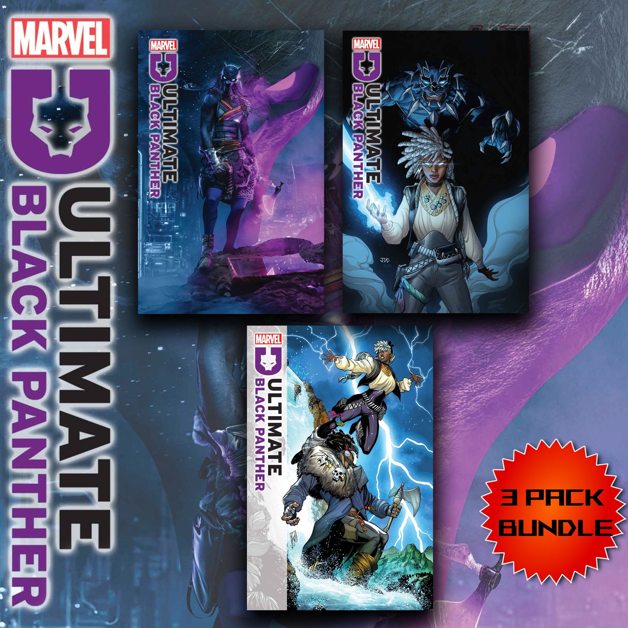 ULTIMATE BLACK PANTHER #3 3-PACK BUNDLE - 04/17/2024