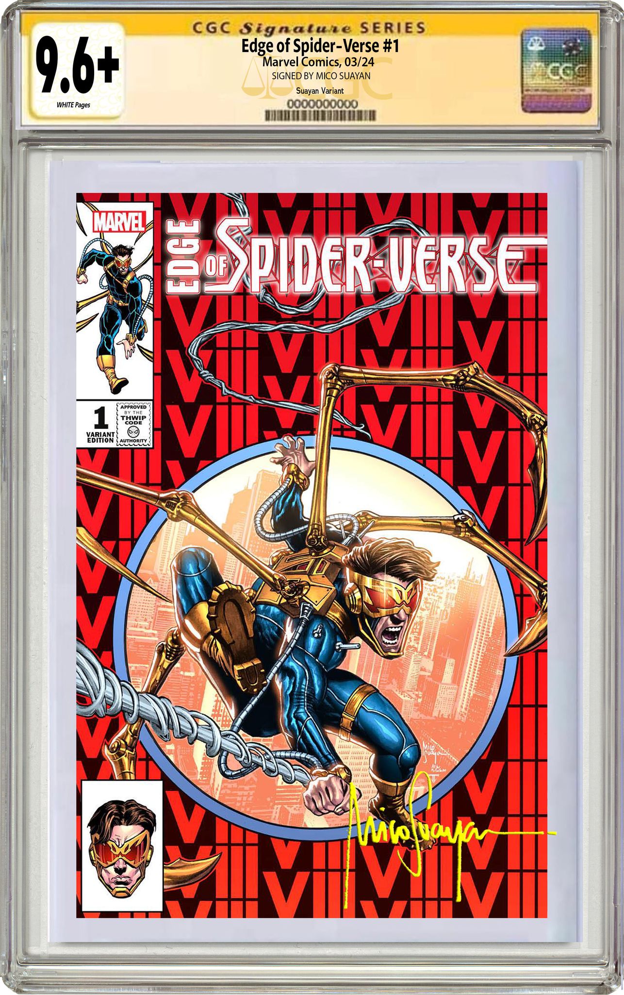 EDGE OF SPIDER-VERSE 1 MICO SUAYAN EXCLUSIVE HOMAGE - 02/21/24